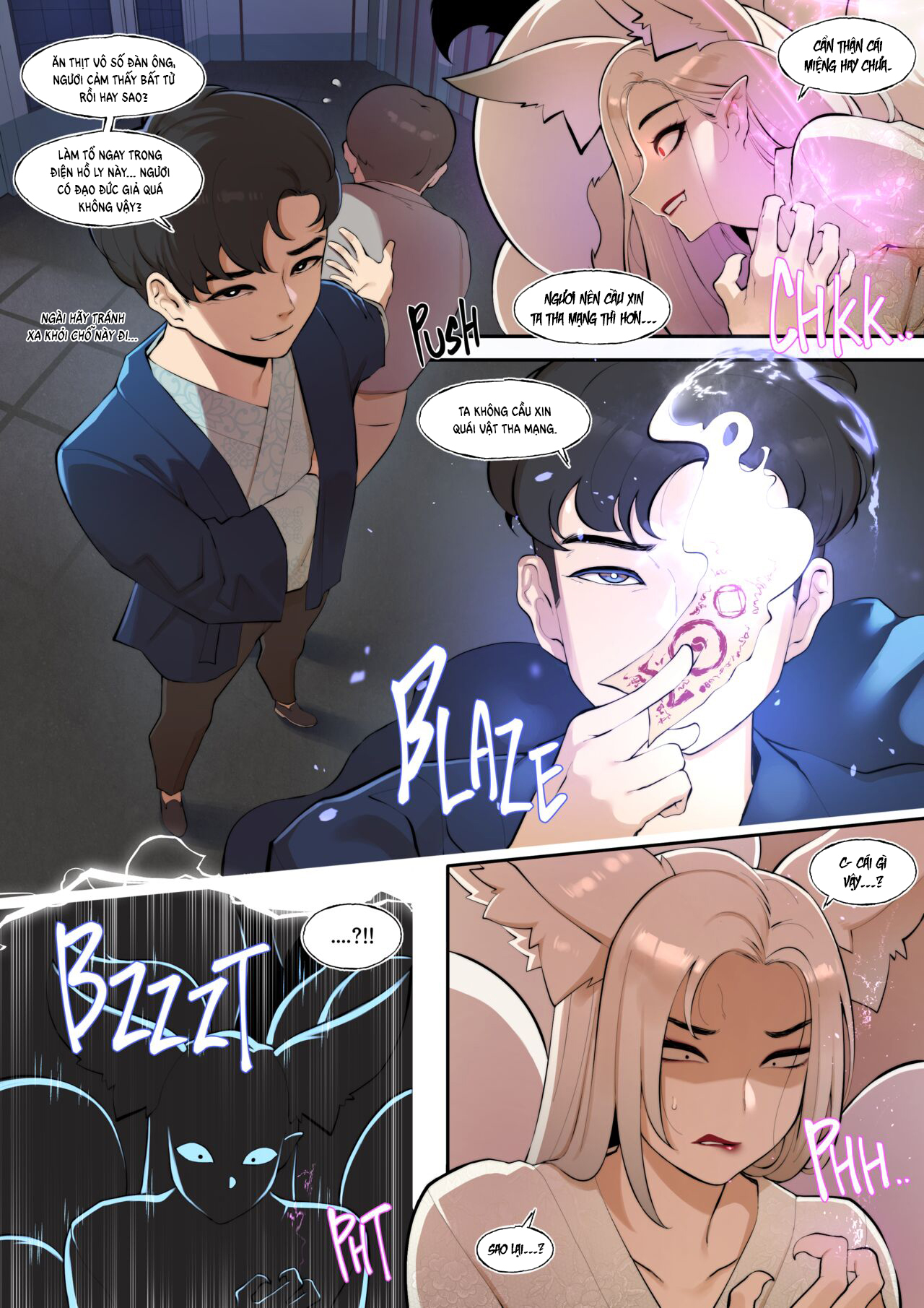 Đọc truyện hentai Truyền thuyết điện Hồ ly - Màu và Nuột