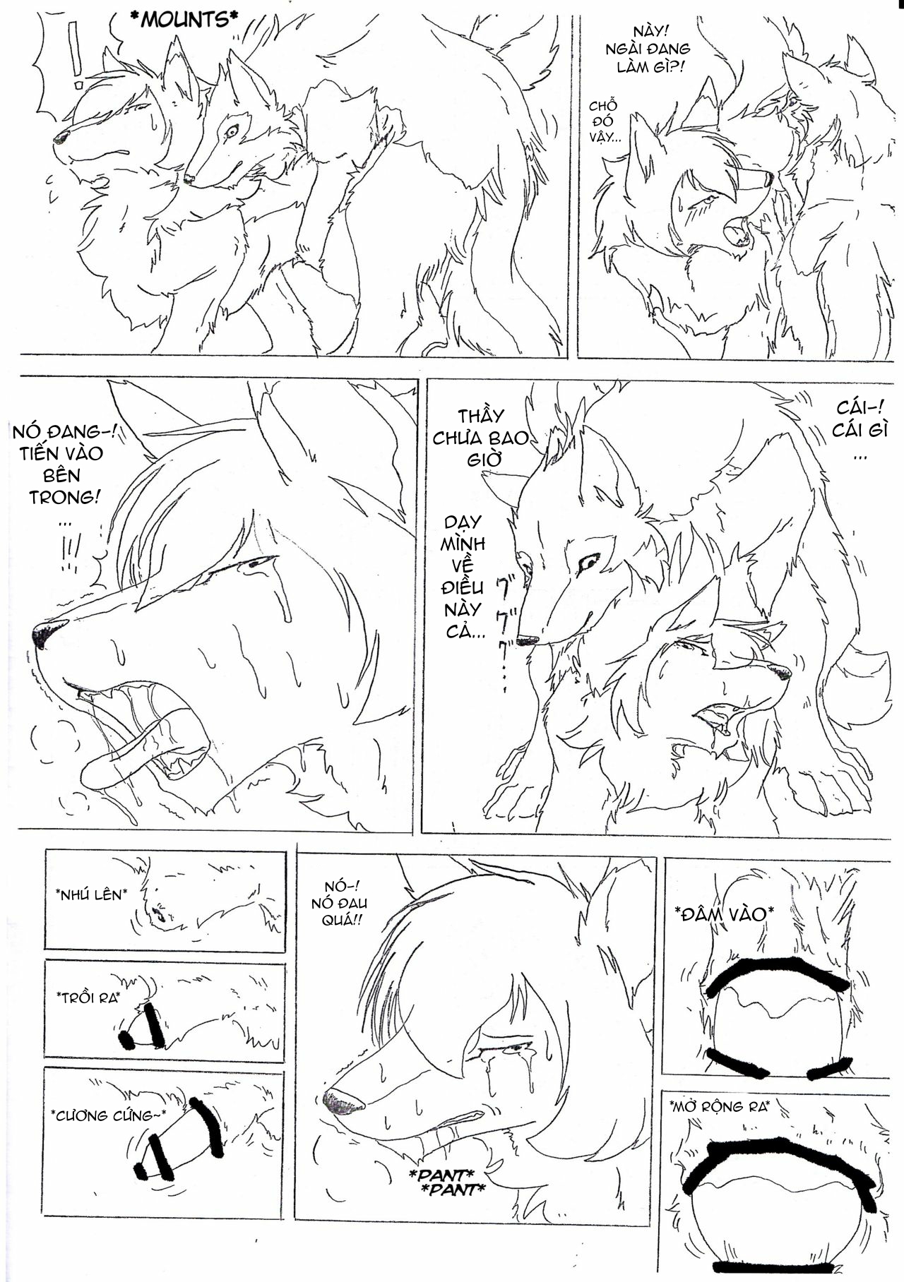 Đọc truyện hentai The love story of Ame and Mr Wolf - Oneshot