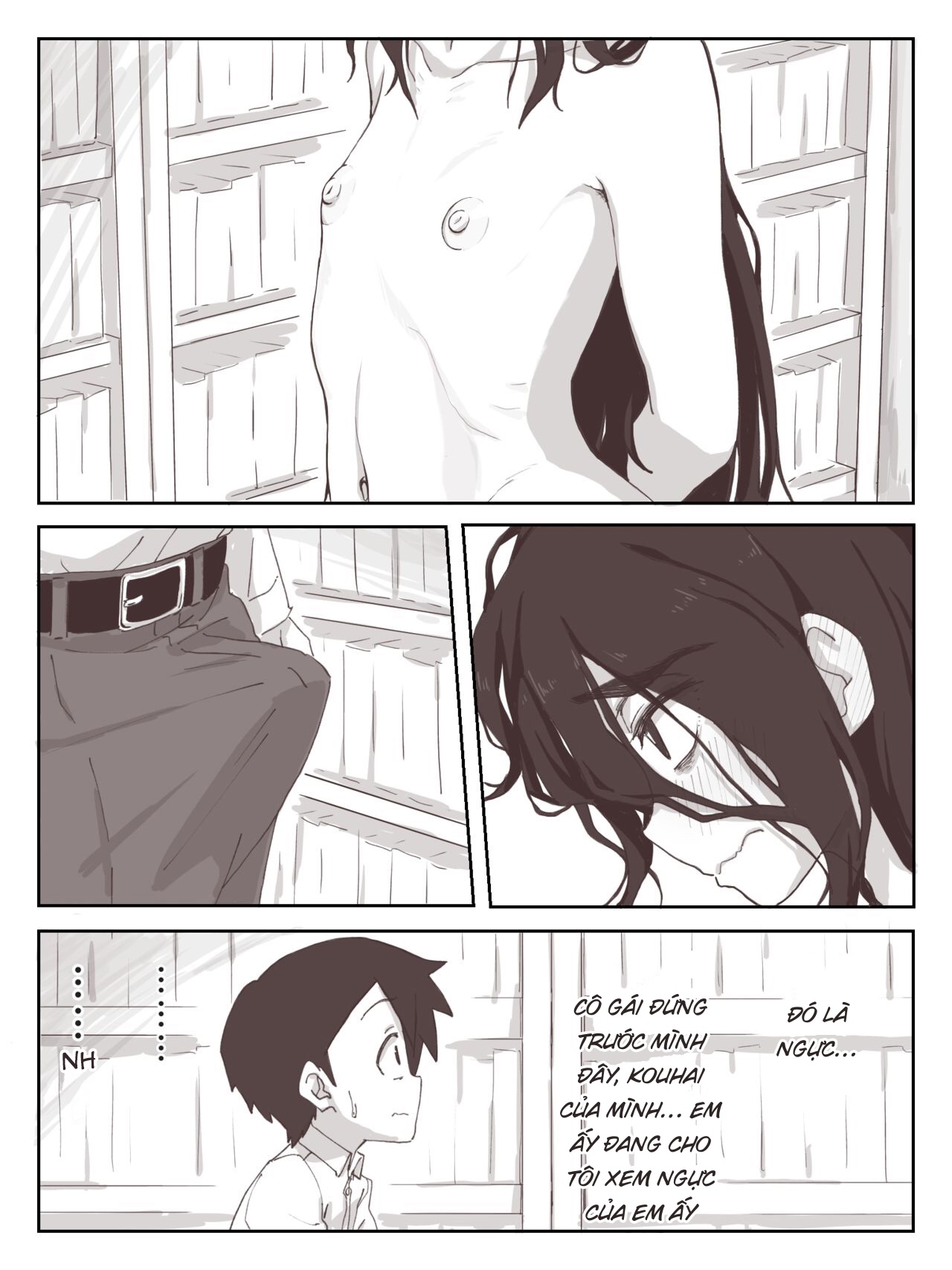 Đọc truyện hentai Senpai, hãy ra trên tay em - Oneshot