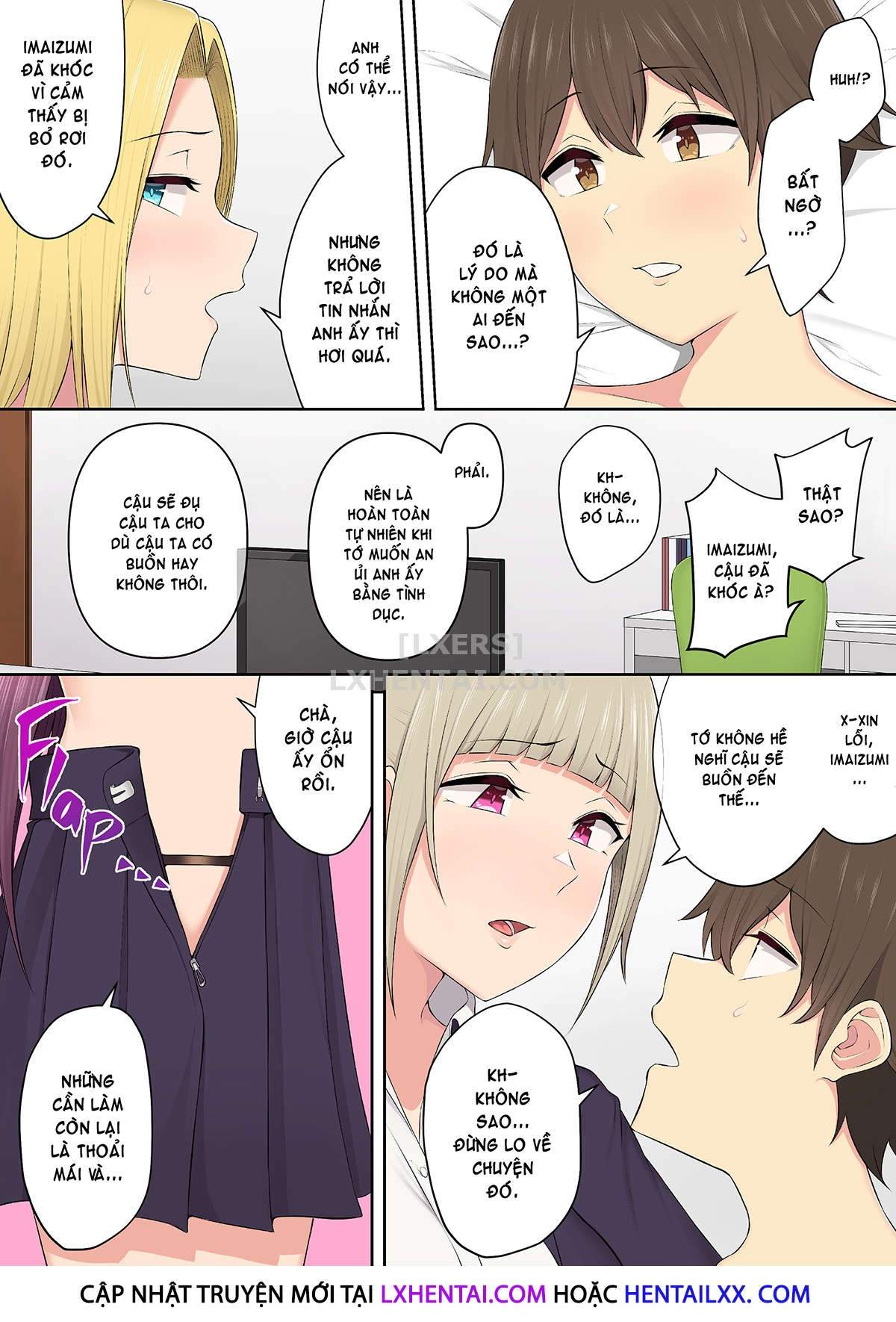 Đọc truyện hentai Imaizumi đưa cả bầy Gyaru về nhà mình - Chap 3
