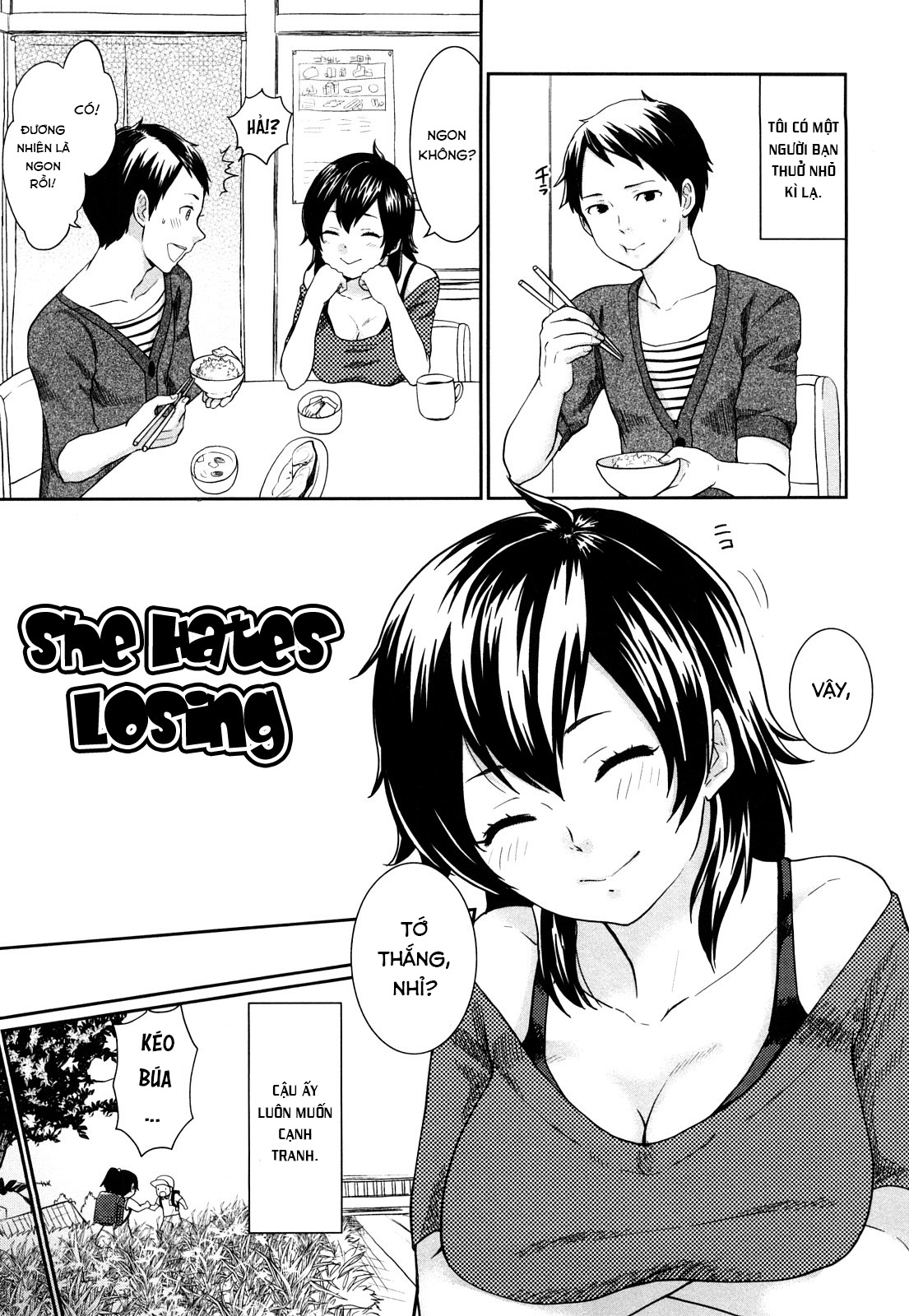 Đọc truyện hentai Kanojo wa Makezugirai - Oneshot