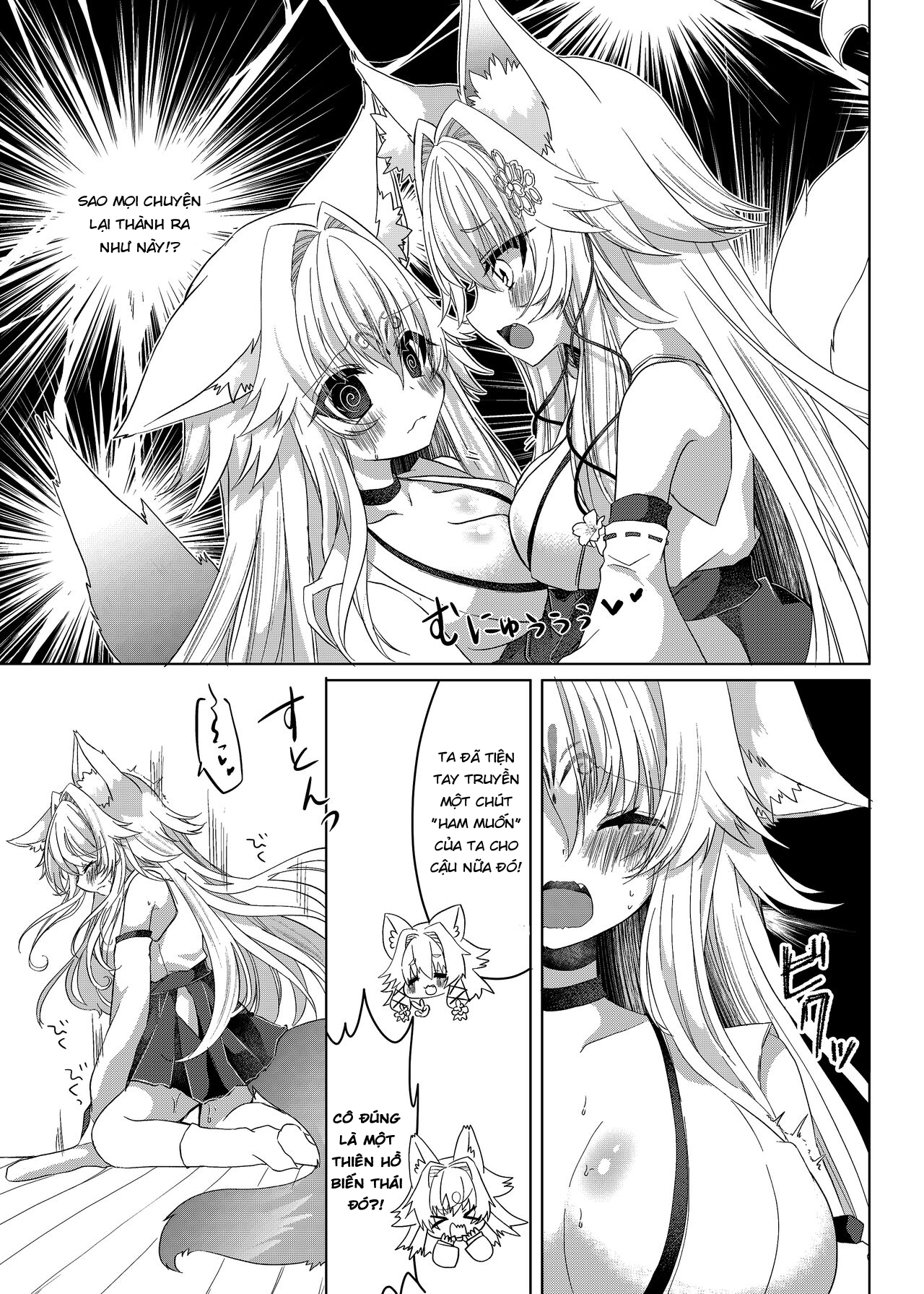 Đọc truyện hentai Chuyển giới thành một nàng cáo!? - Oneshot Ngọt
