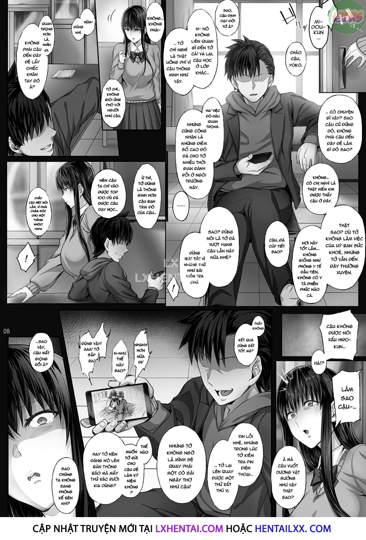 Đọc truyện hentai Kanojo Ga Boku No Shiranai Tokoro De - Chap 1