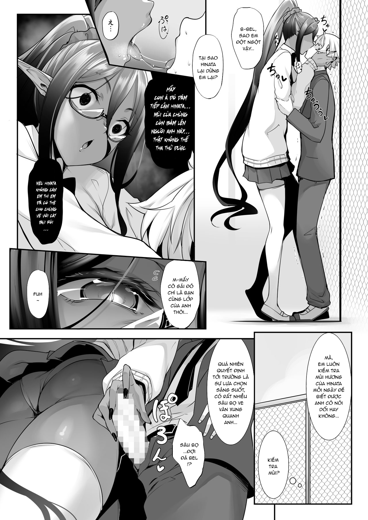 Đọc truyện hentai Cô nàng Dark Elf vì quá yêu tôi mà theo đuổi tôi từ thế giới khác - Chap 2