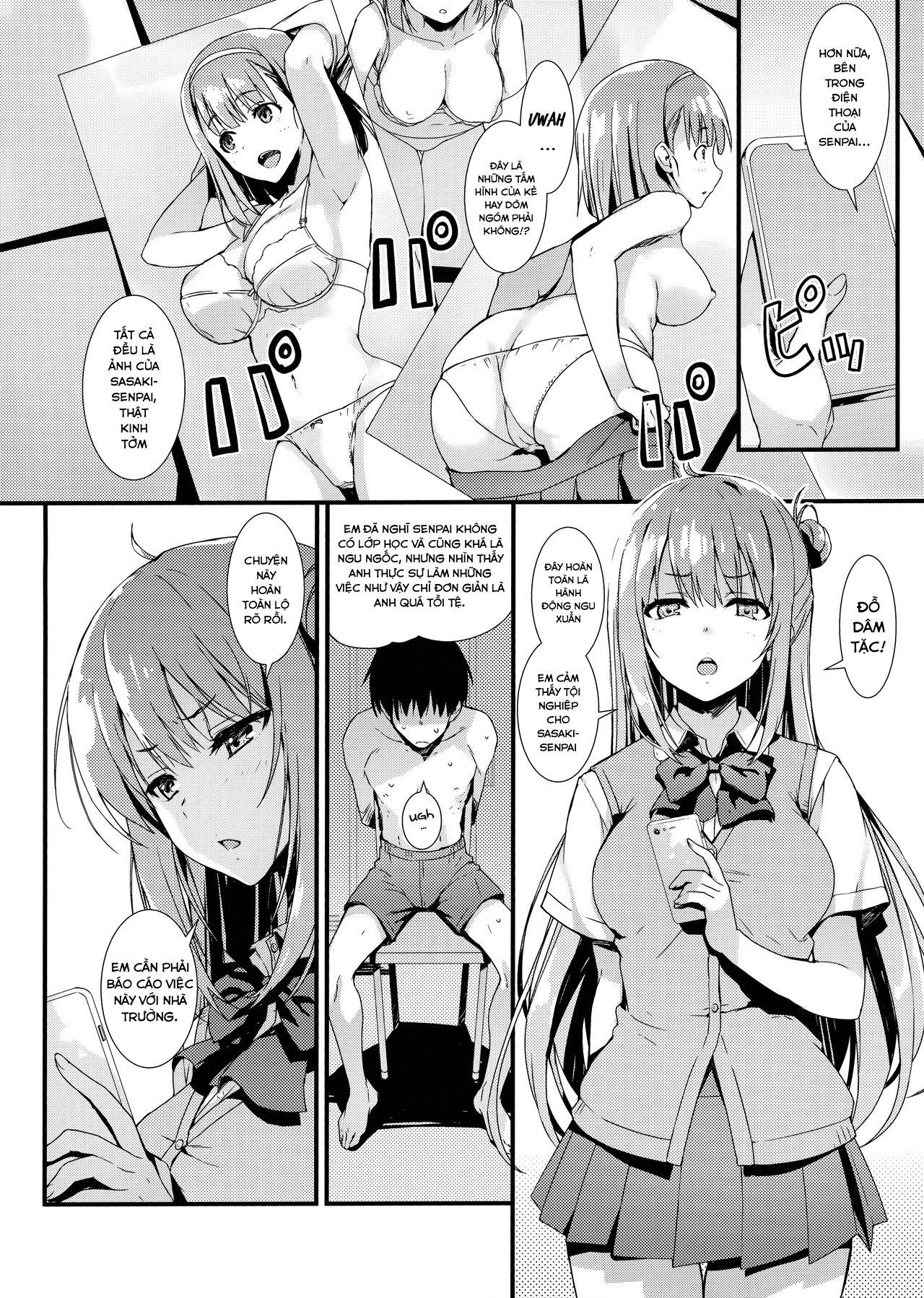 Đọc truyện hentai Echi Echi Kouhai-Chan! - Oneshot