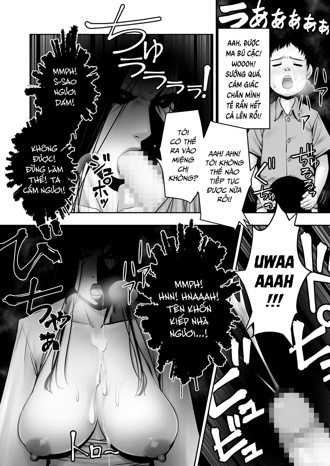 Đọc truyện hentai Cậu trai tân đụ ma nữ ám phòng mình - Oneshot