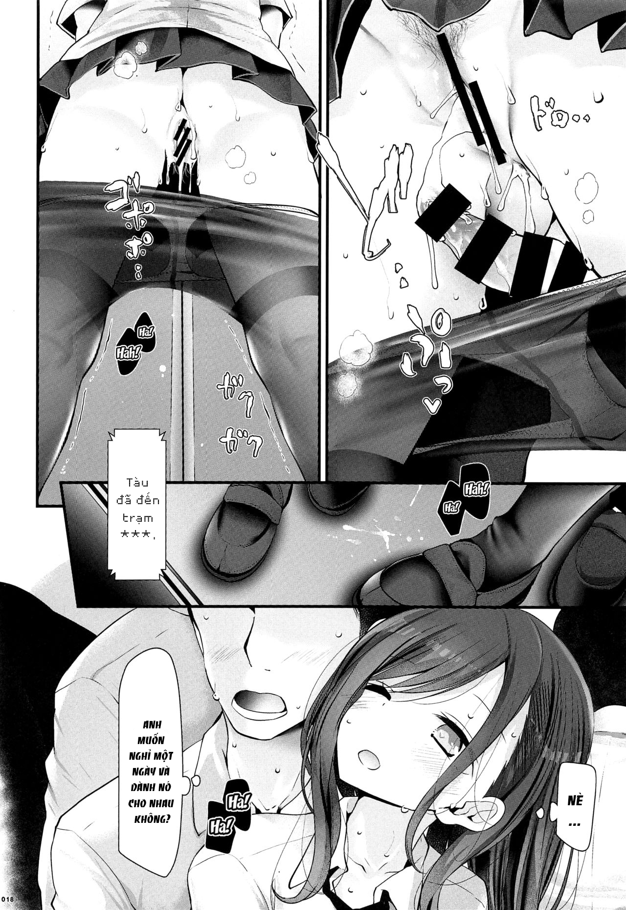 Đọc truyện hentai Đu đưa với em nữ sinh trên đường đi làm - Oneshot
