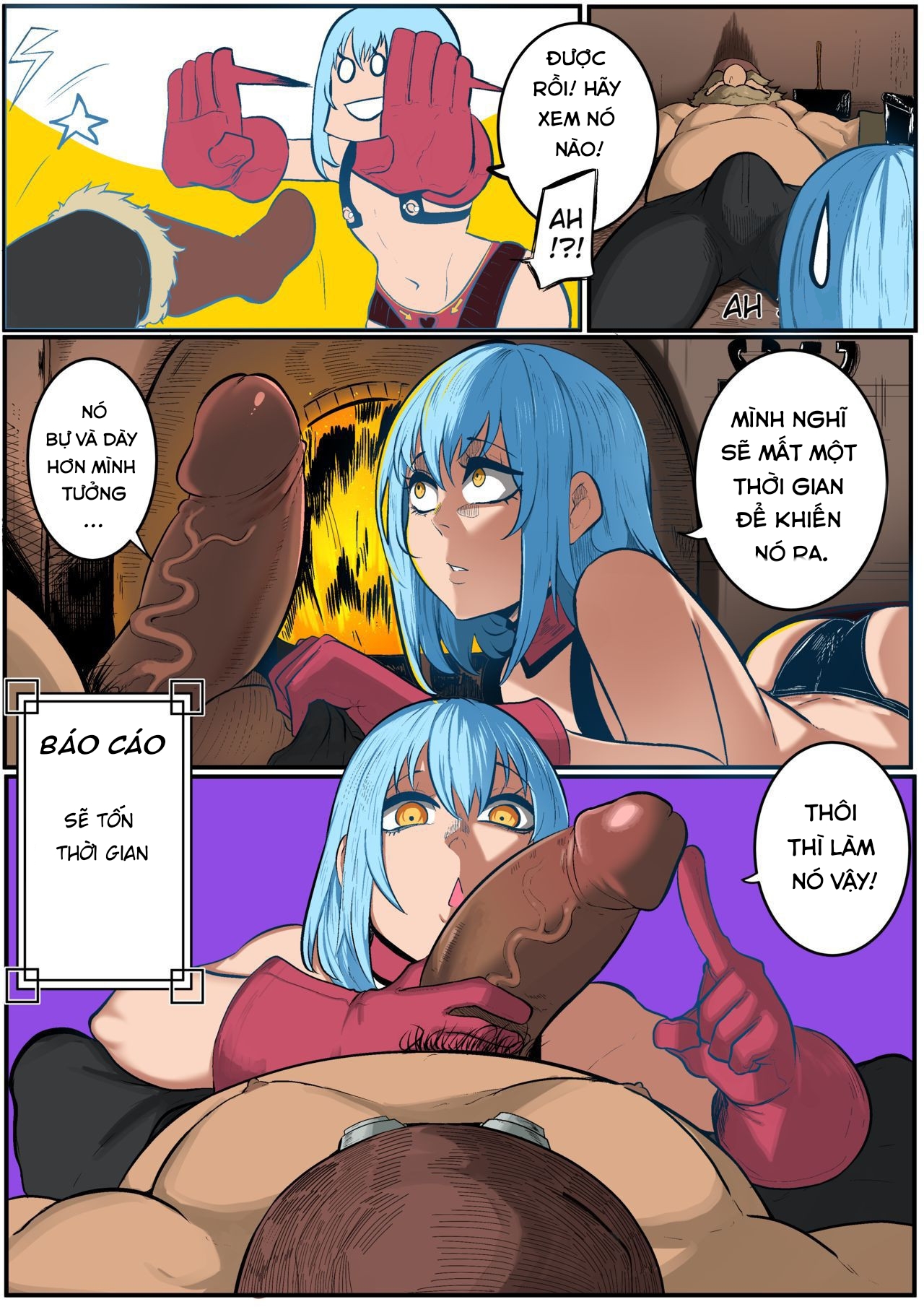Đọc truyện hentai Ngày mà tôi được đầu thai thành phò slime - Oneshot ( có màu )