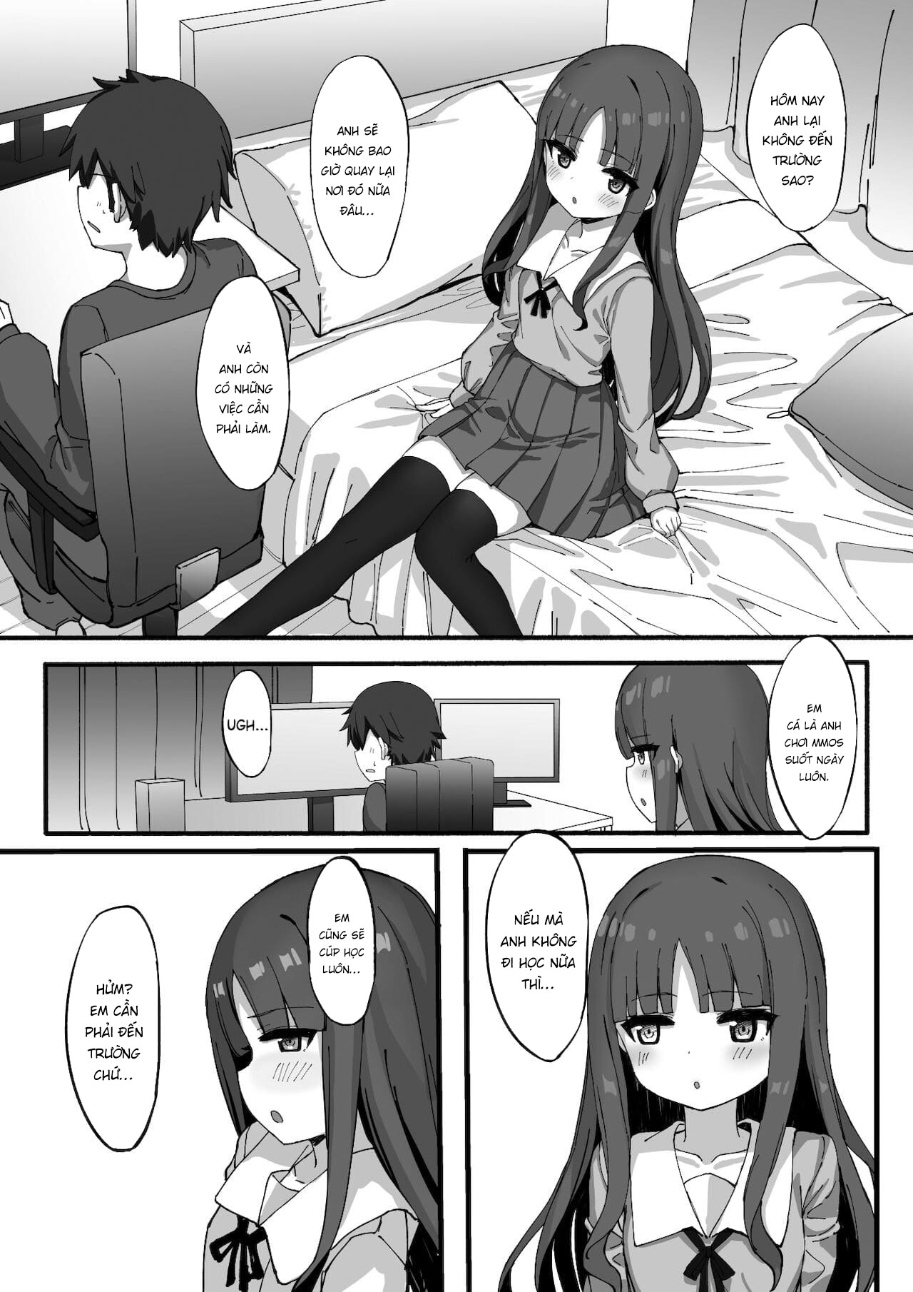 Đọc truyện hentai Imouto ni Ashikoki Sareta node, Shikaeshi Oshioki Ecchi - Oneshot