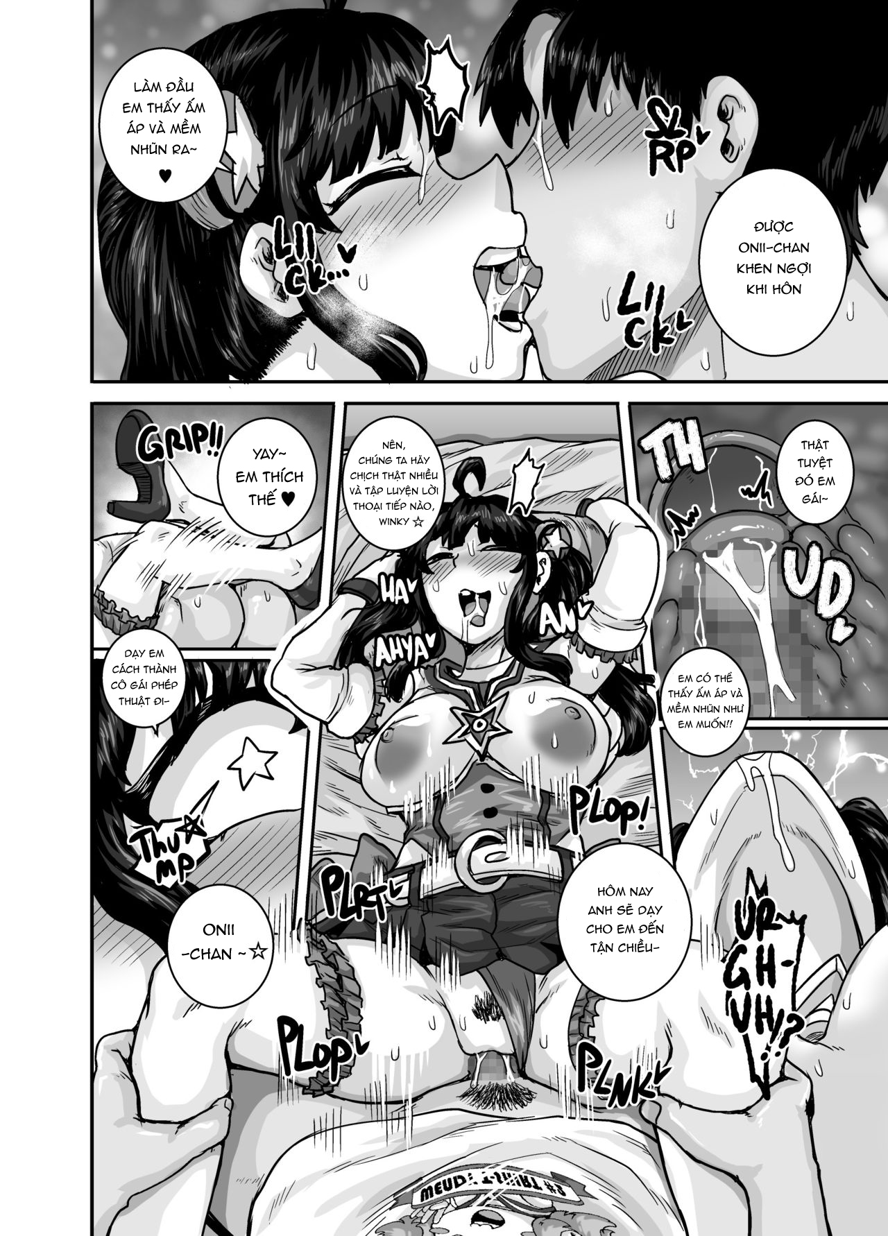 Đọc truyện hentai Dạy Dỗ Con Em Láo Lòn Bằng Con Cá Chà Bặc - Vol 2 - Chap 2 - Phang em gái phép thuật