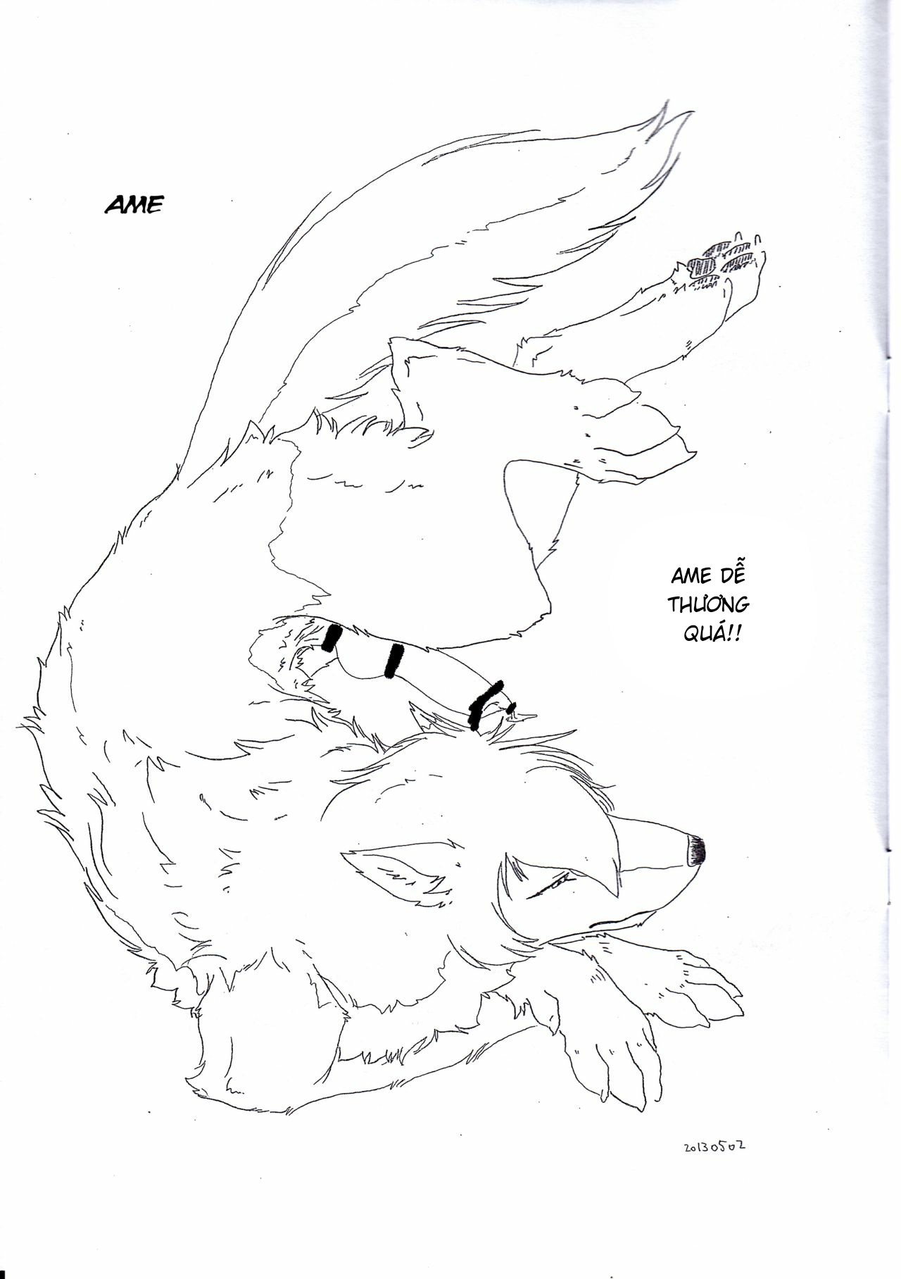 Đọc truyện hentai The love story of Ame and Mr Wolf - Oneshot
