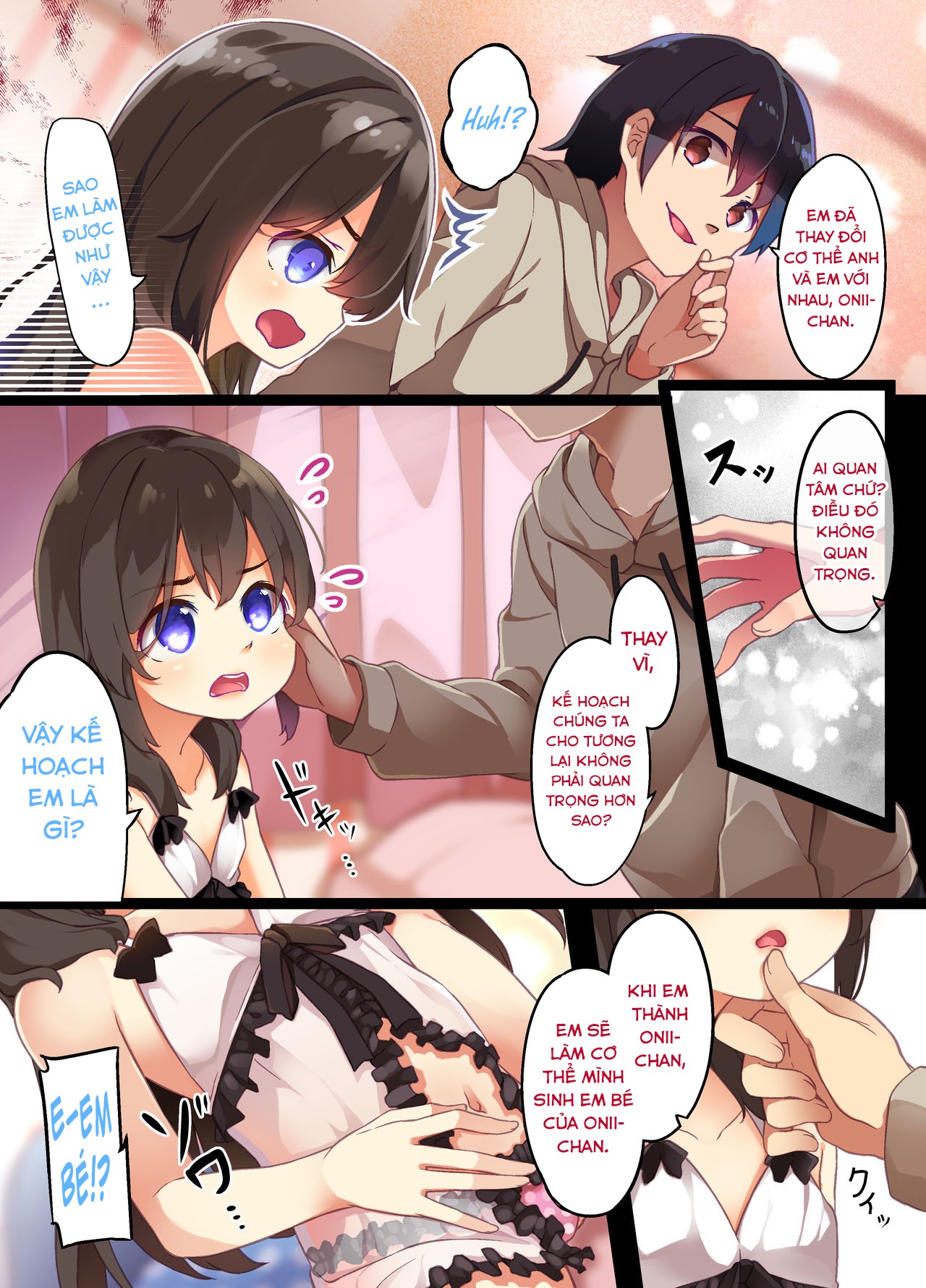 Đọc truyện hentai Cô em gái Yandere muốn được mang thai bởi anh trai của mình, vì vậy cô chuyển đổi cơ thể với anh cô và họ đã quan hệ tình dục sinh con - Oneshot