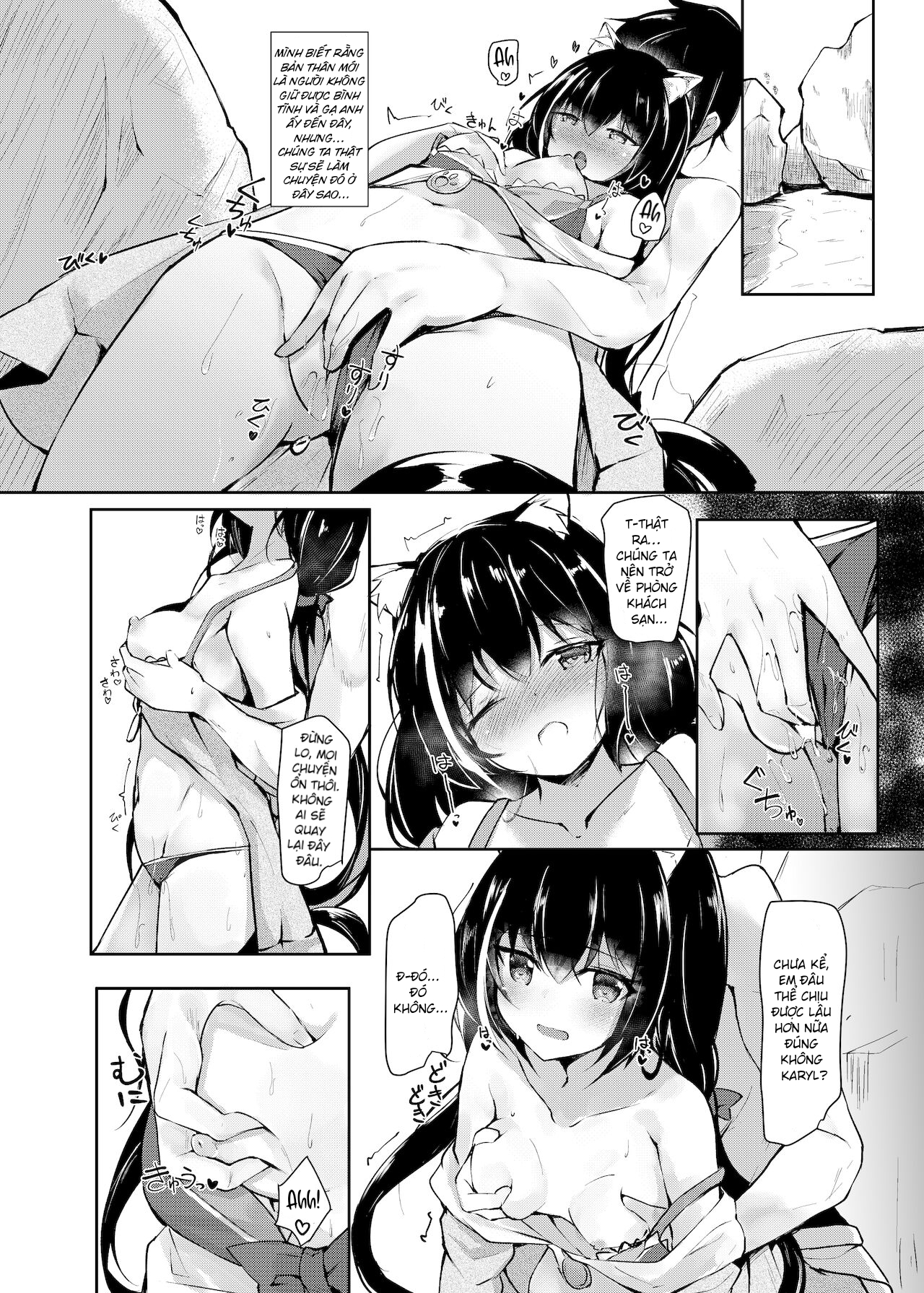 Đọc truyện hentai Deredere Kyaru-chan to Mizugi de Ecchi - Oneshot