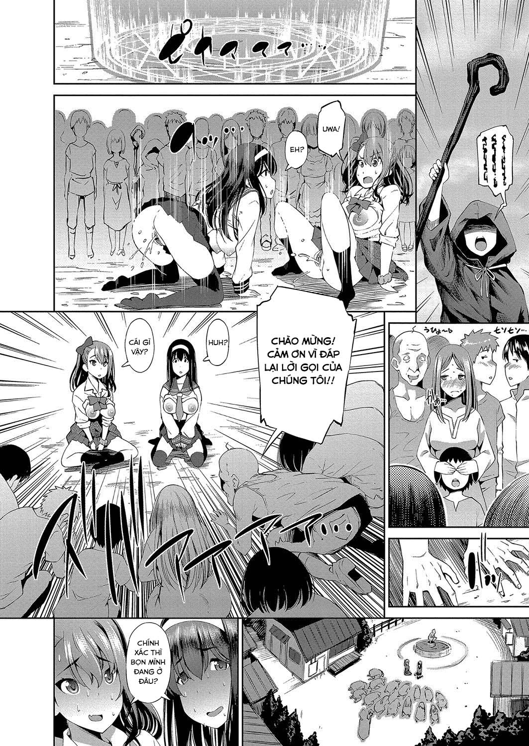 Đọc truyện hentai Hai gái làng chơi được triệu hồi để hiến tế cho bọn Goblin - Oneshot