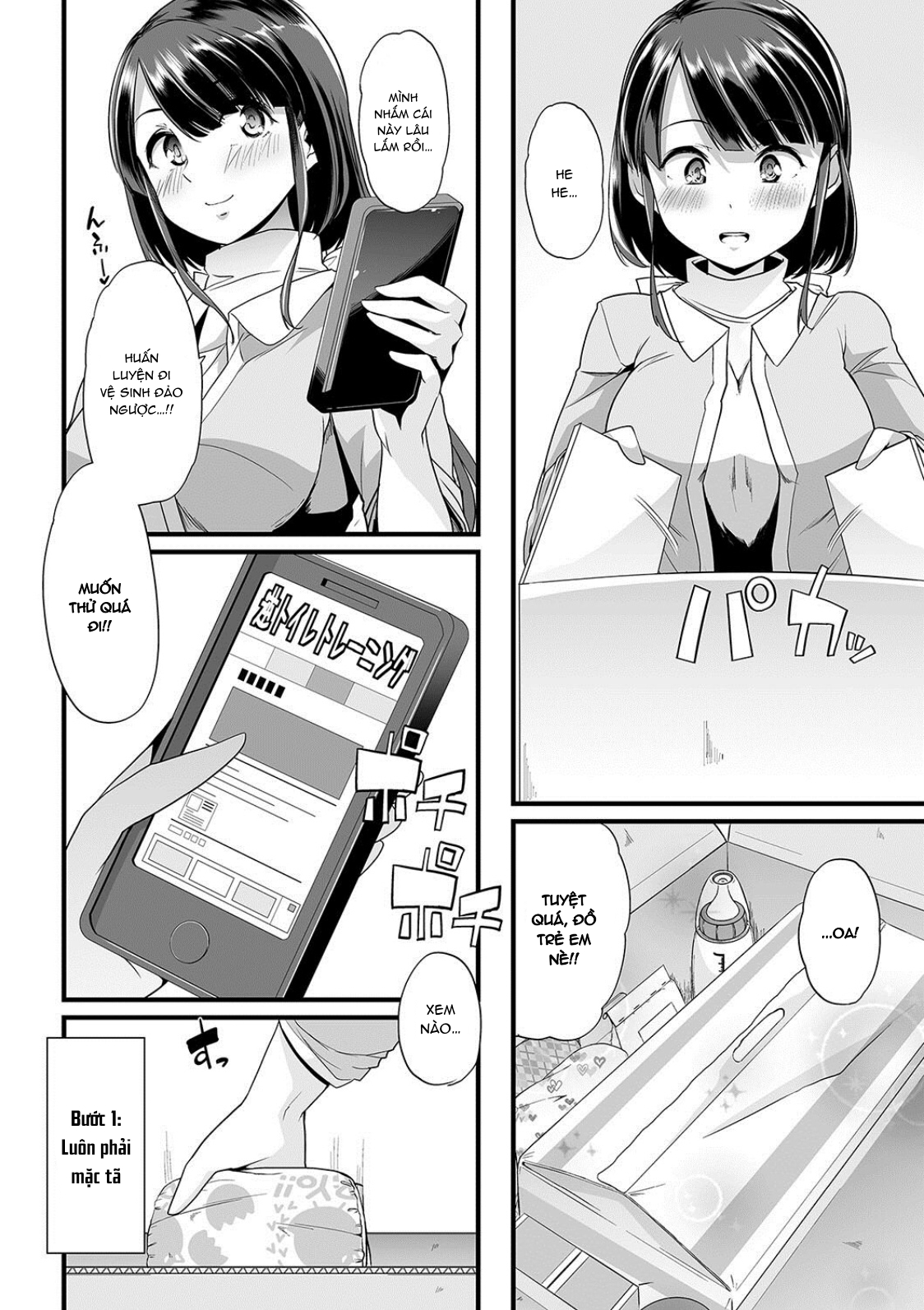 Đọc truyện hentai Himitsu no Gyaku Toilet Training - Chap 1.