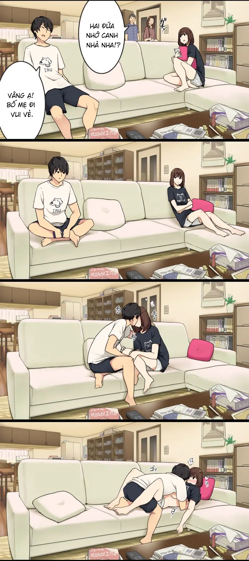 Đọc truyện hentai Khi bố mẹ đi vắng - Oneshot