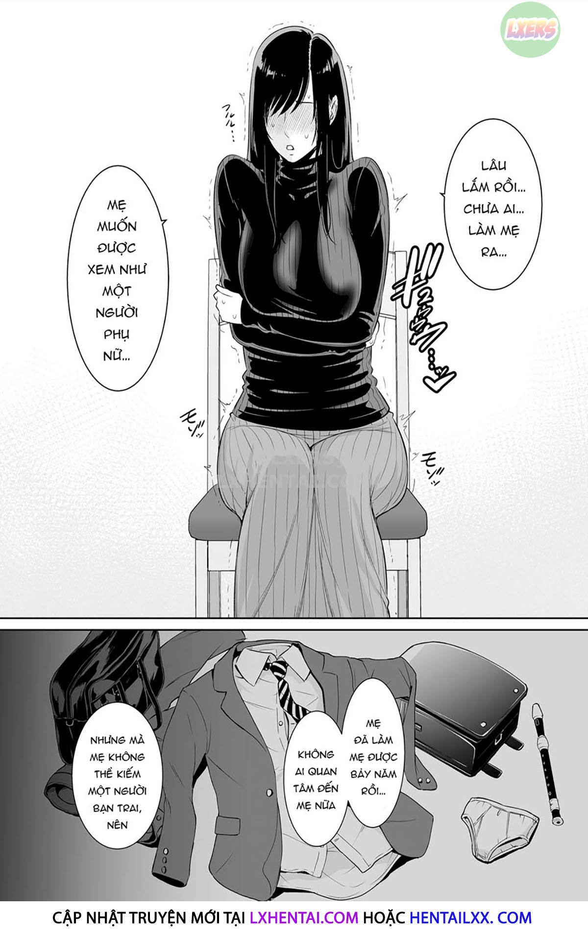 Đọc truyện hentai Haha wa Yoru ni Saku Single Mother no Haishin Kiroku - Oneshot