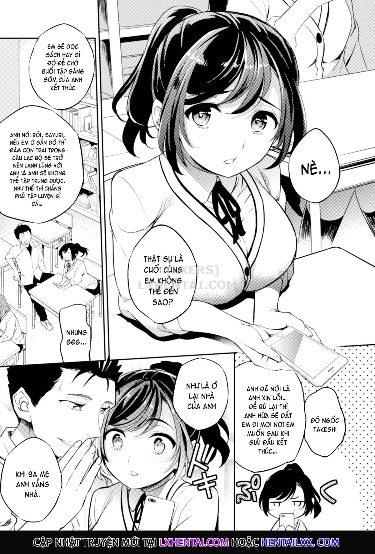 Đọc truyện hentai Sayuri - Kareshi to Hatsu H Mokuzen ni Chikan ni NTR-reta Shoujo - Chap 1