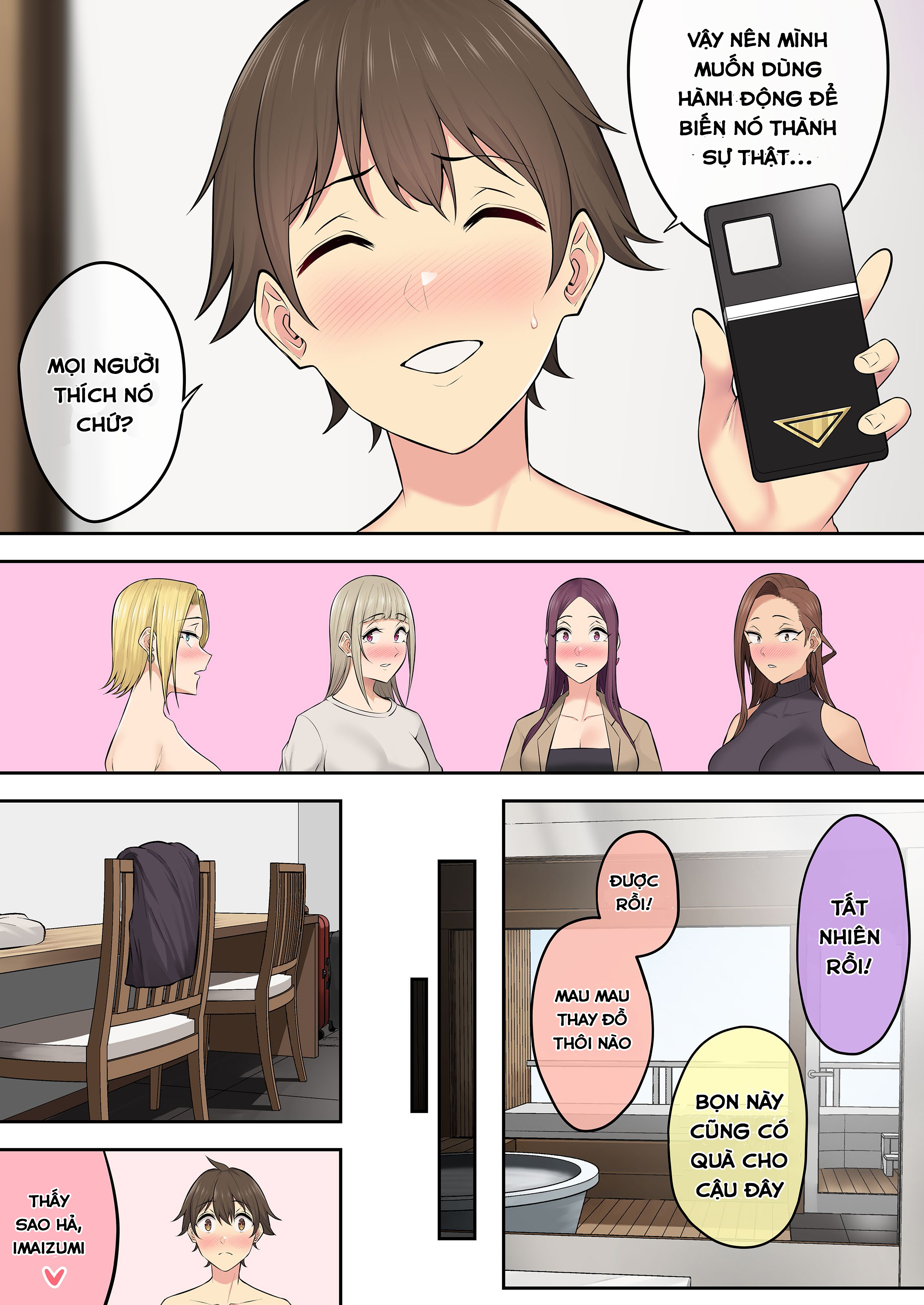 Đọc truyện hentai Imaizumi đưa cả bầy Gyaru về nhà mình - Chap 5