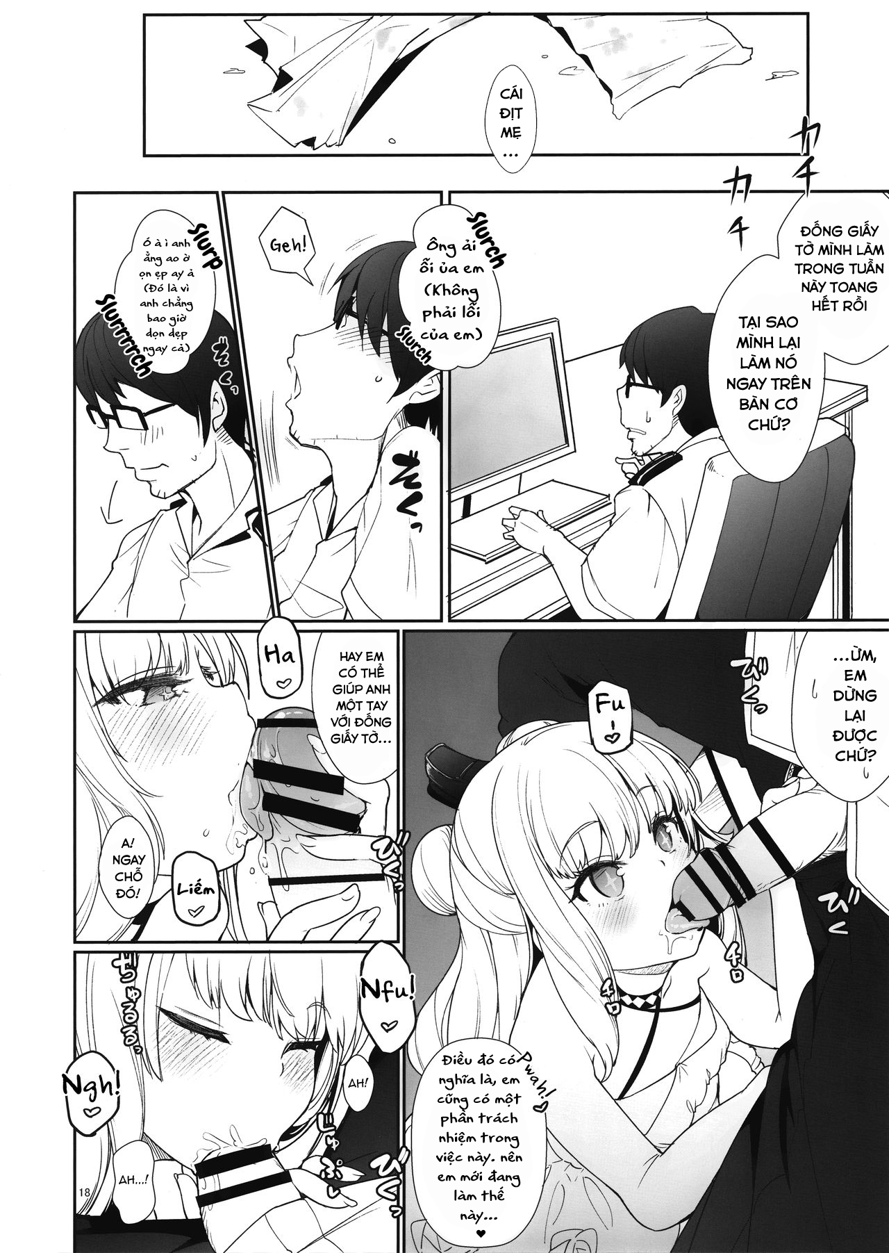 Đọc truyện hentai Công việc của Thư ký - Oneshot
