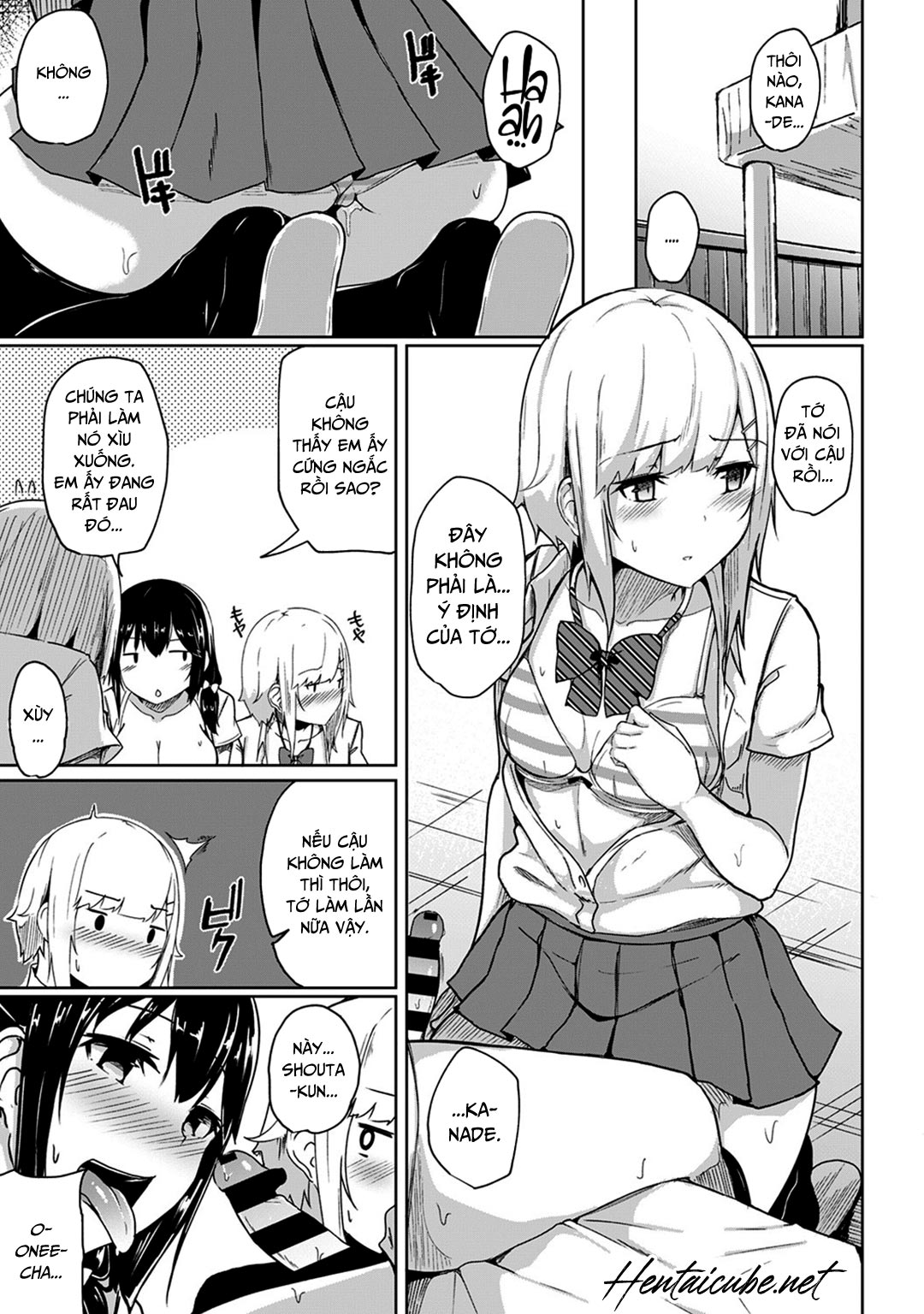 Đọc truyện hentai Tôi ấn nhầm huyệt làm em ấy cứng ngắc!? Bị mát xa ngược lại bằng cặc em ấy! - Chap 5 - Thôi nào, Kanade!
