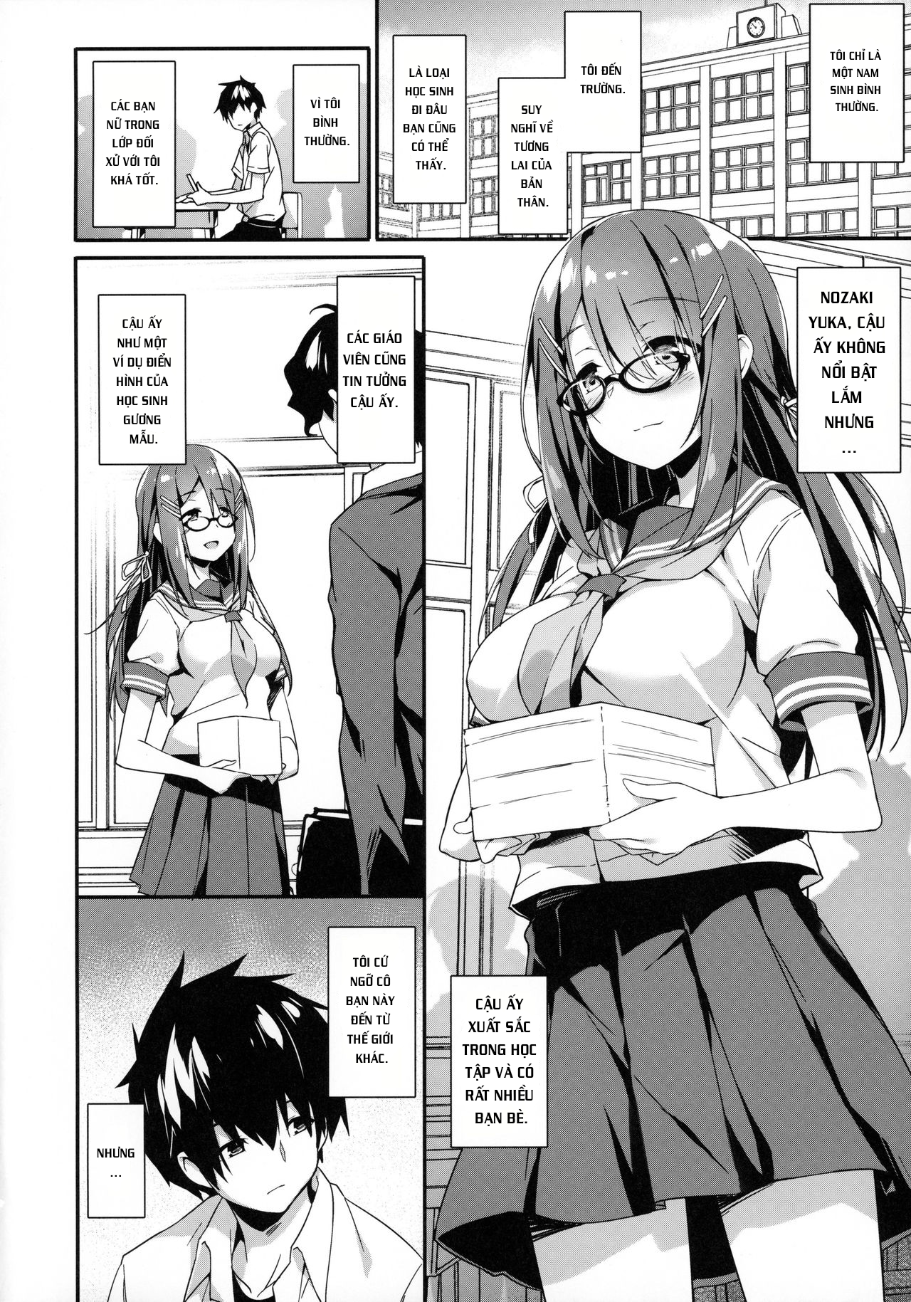 Đọc truyện hentai Akogare no Kanojo to Punt no Zureta Boku - Oneshot
