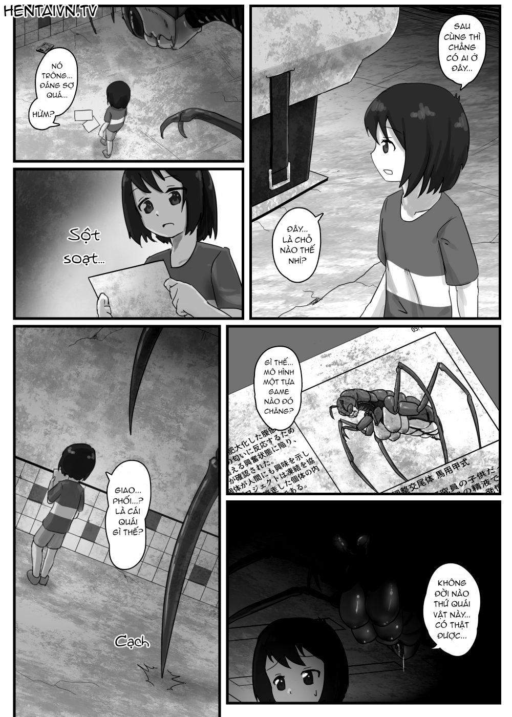 Đọc truyện hentai Lạc lối vào ổ bọ khổng lồ - Oneshot