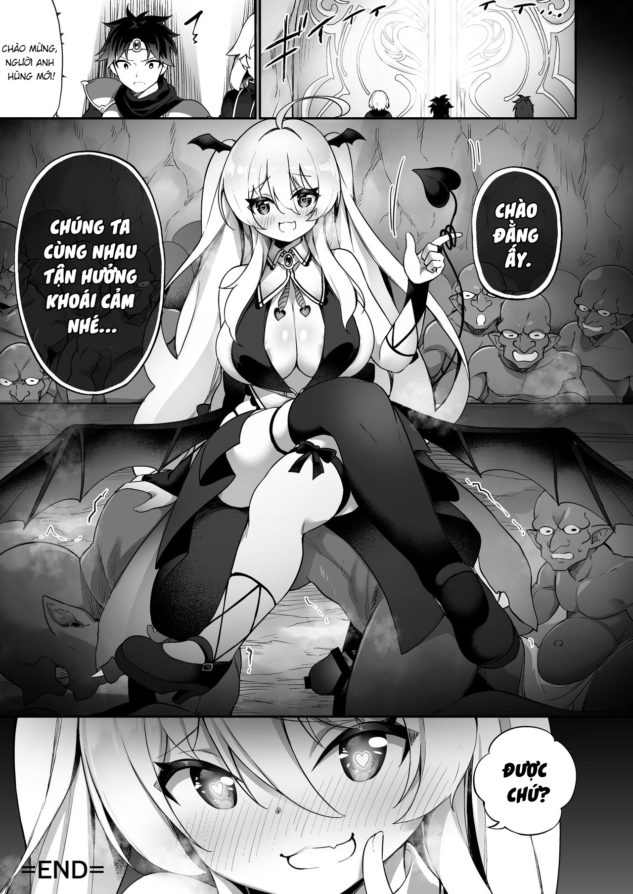 Đọc truyện hentai Câu chuyện về chàng trai dũng cảm đã thua trận trước Ma vương và rồi tận hưởng cuộc sống với tư cách là một succubus - Oneshot