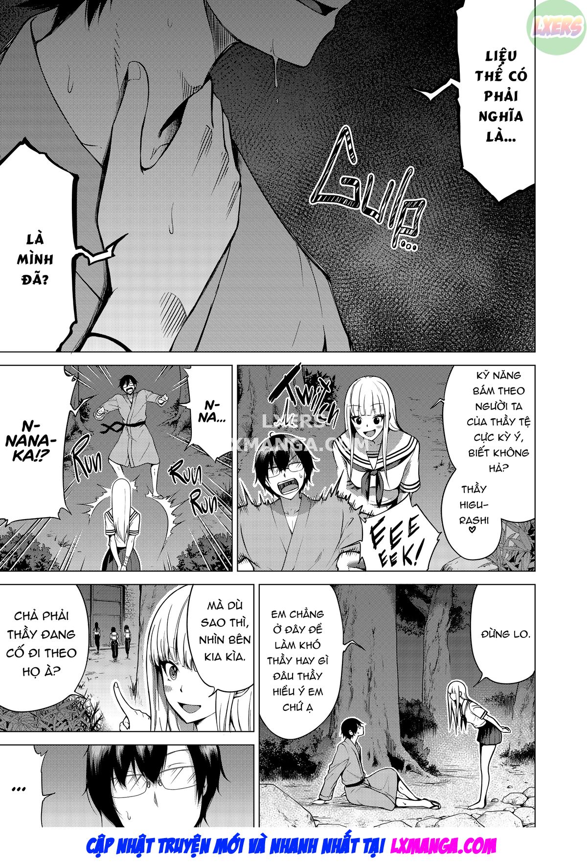 Đọc truyện hentai Nanaka no Rakuen ~Inaka no Gakkou de Bishoujo Harem - Chap 5: Slippery Sisters