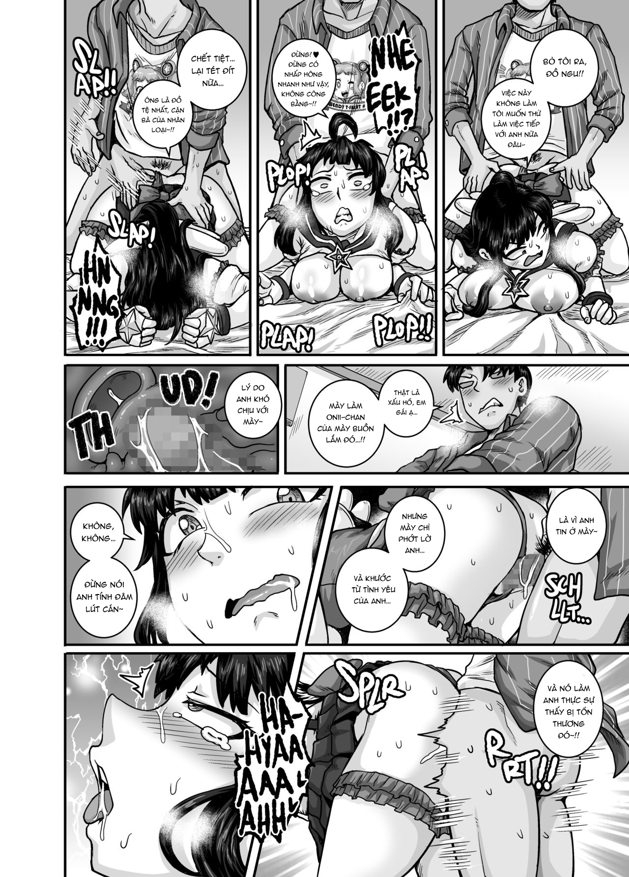 Đọc truyện hentai Dạy Dỗ Con Em Láo Lòn Bằng Con Cá Chà Bặc - Vol 2 - Chap 2 - Phang em gái phép thuật
