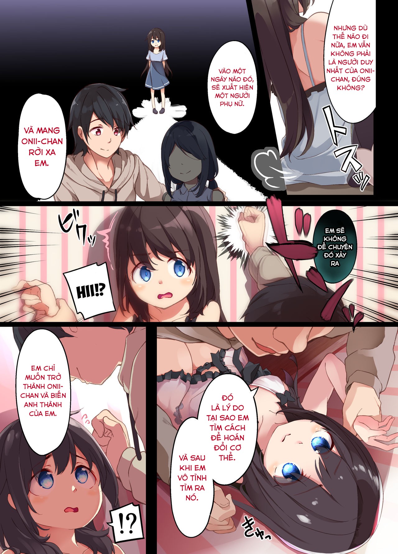 Đọc truyện hentai Cô em gái Yandere muốn được mang thai bởi anh trai của mình, vì vậy cô chuyển đổi cơ thể với anh cô và họ đã quan hệ tình dục sinh con - Oneshot