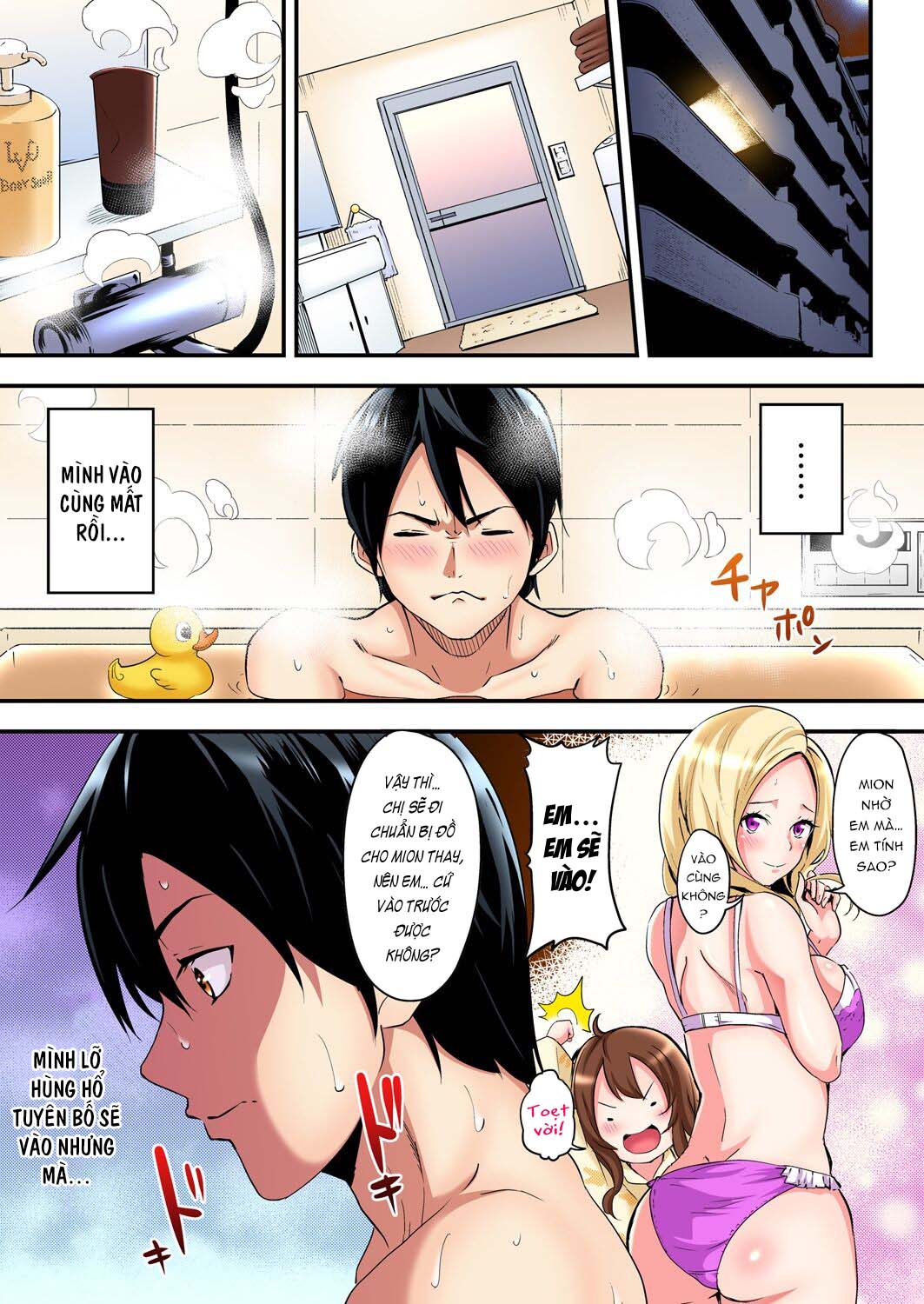 Đọc truyện hentai Bà Mẹ Teen Và Các Tư Thế SEX - Chap 2: Tắm chùng chị vợ