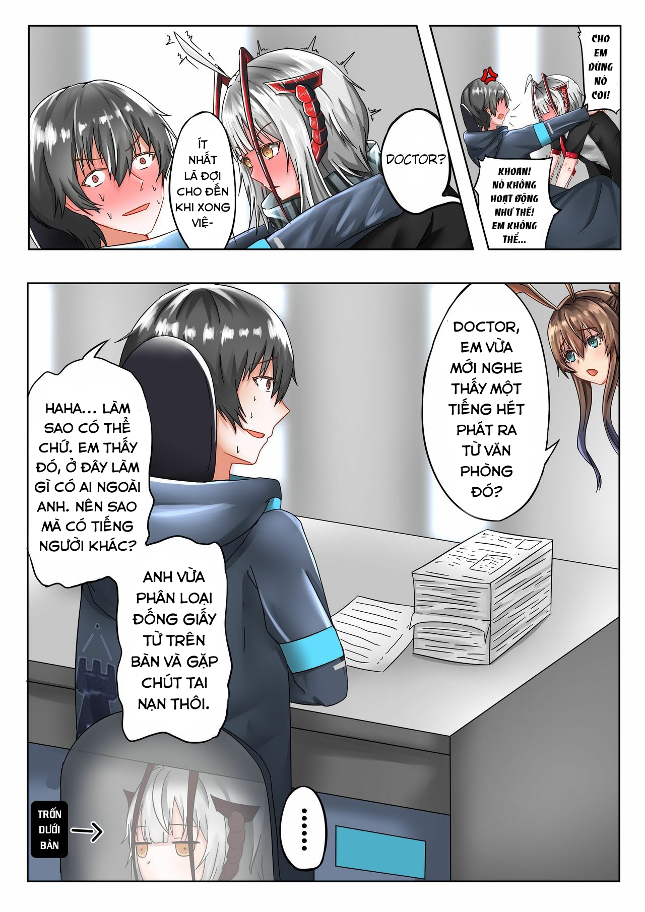 Đọc truyện hentai Cô gái ác quỷ ấy cũng là người tôi yêu. (Arknights) - Oneshot