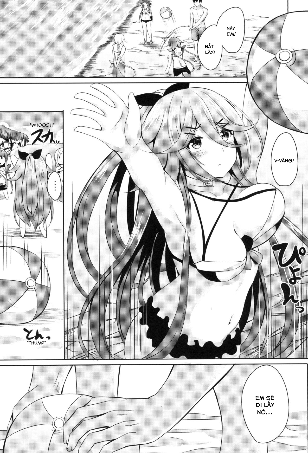 Đọc truyện hentai Mizugi de Ganbarimasu! - Oneshot