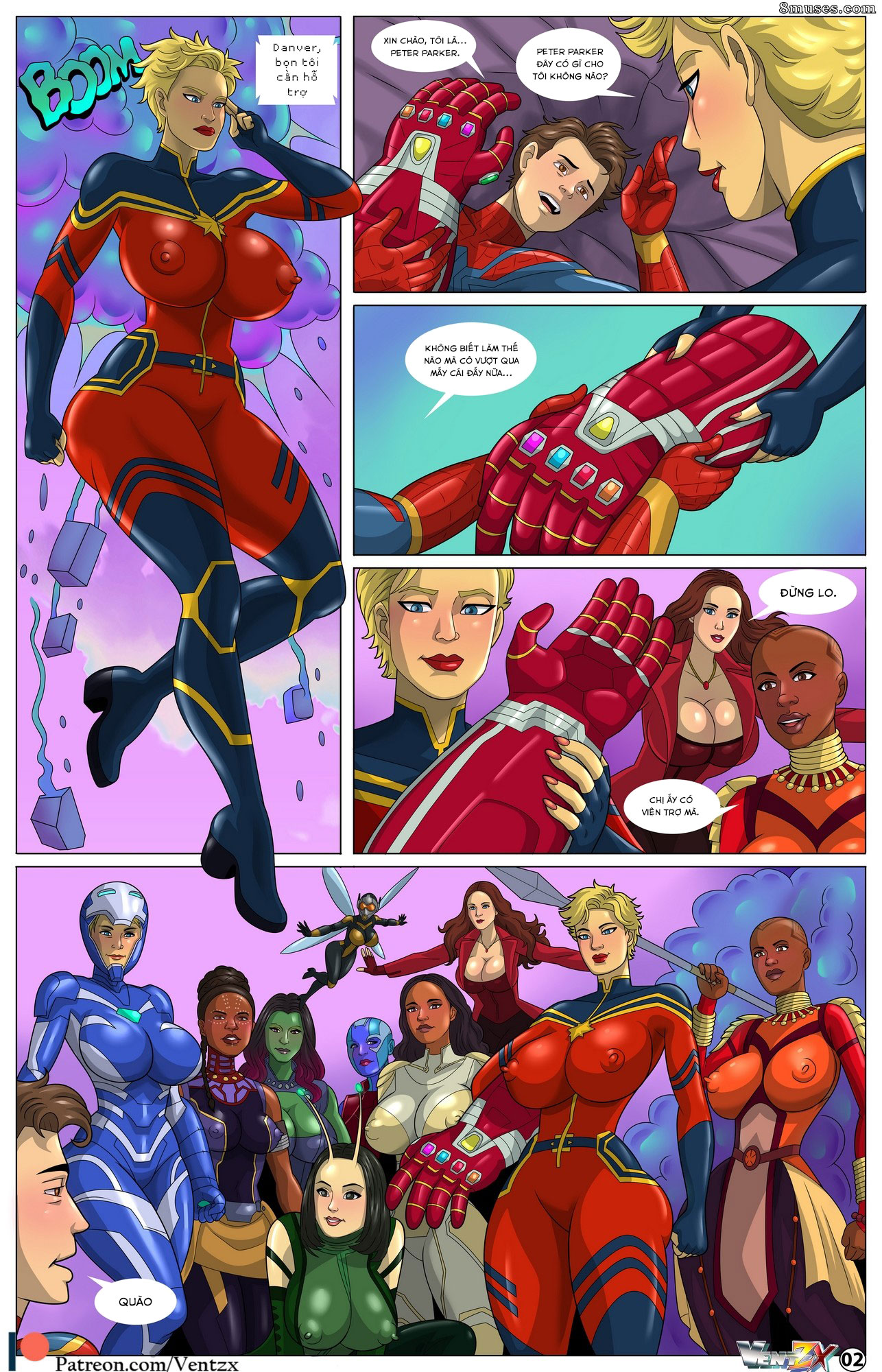 Đọc truyện hentai Giờ nghỉ của các Avengers - Oneshot