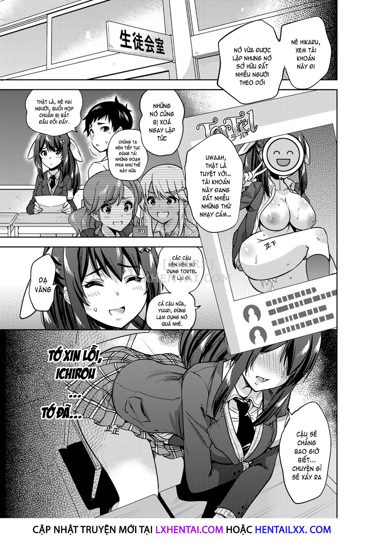 Đọc truyện hentai SNS Seitokai Yakuin Wo Netotte Share Suru Hanashi. Chap 1