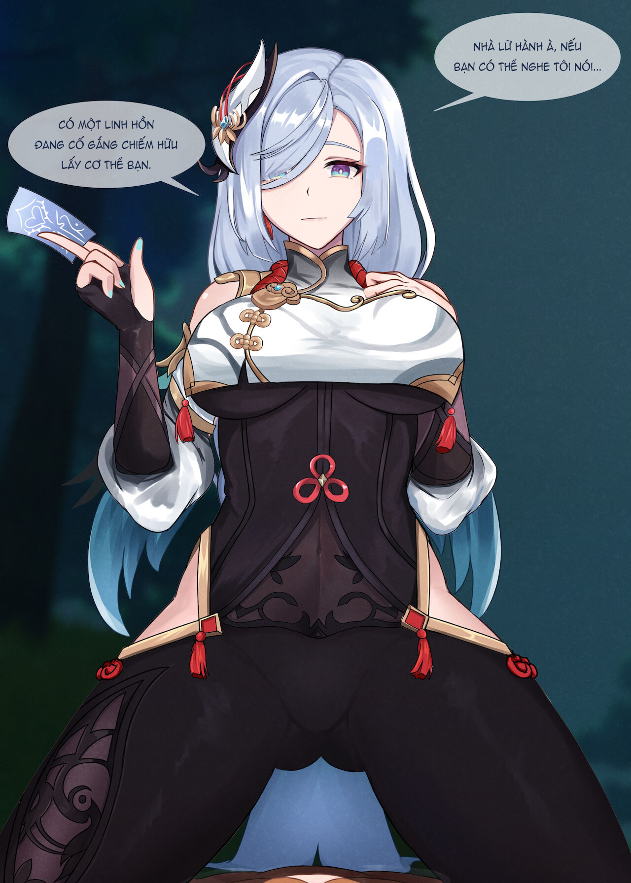 Đọc truyện hentai Trừ tà cùng Shenhe nào! - Oneshot