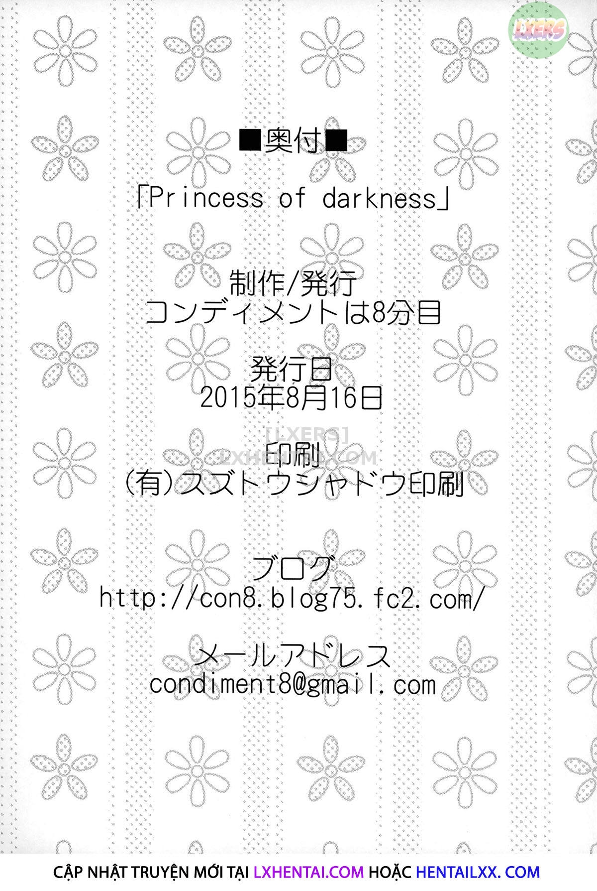 Đọc truyện hentai Princess Of Darkness - Oneshot