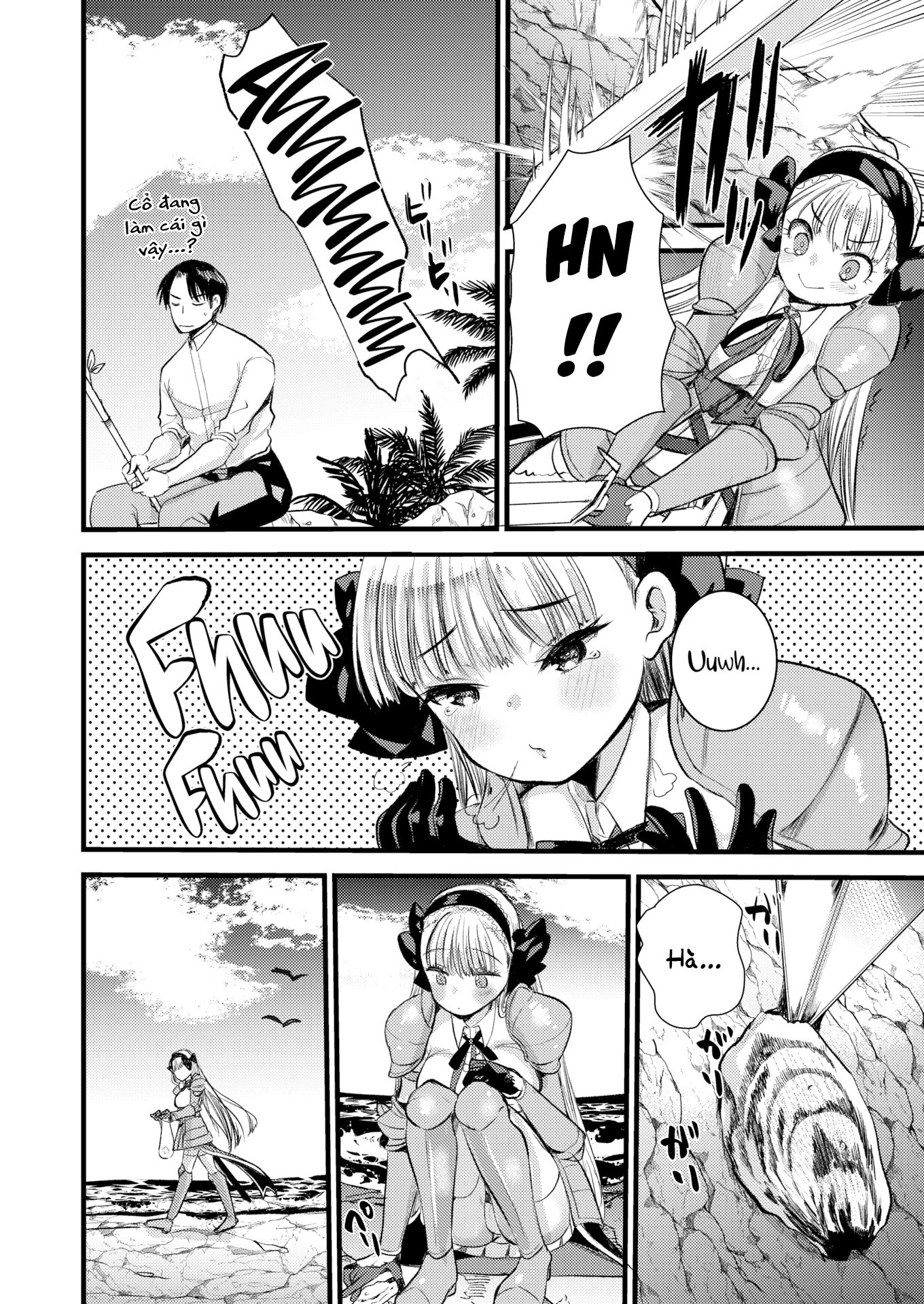 Đọc truyện hentai Cuộc sống thư thái nơi đảo hoang cùng cô Kỵ sĩ công chúa Level 1 Chương 3