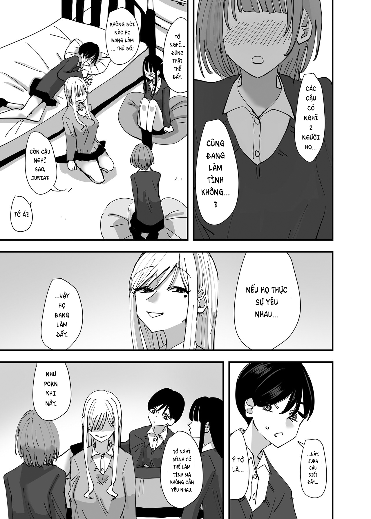 Đọc truyện hentai Chuyện tình của những cô nàng táo bạo - Chap 1
