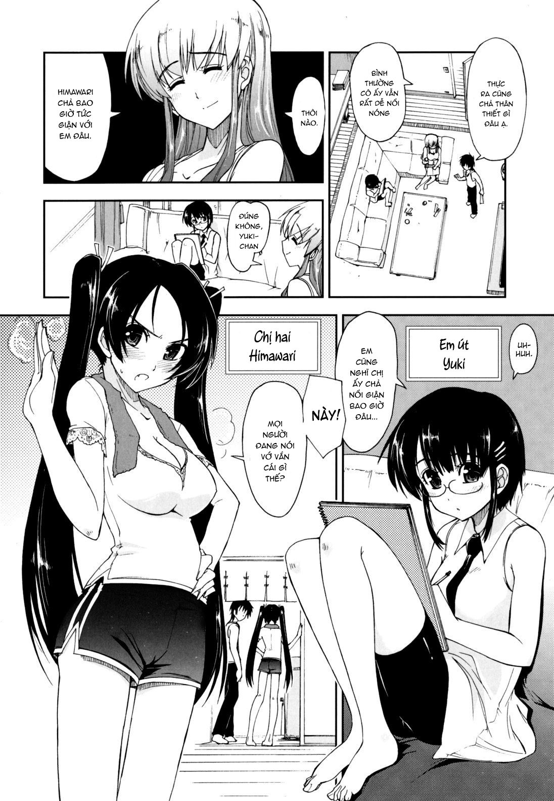 Đọc truyện hentai Sống chung cùng 3 chị em [Không Che] - Chap 1
