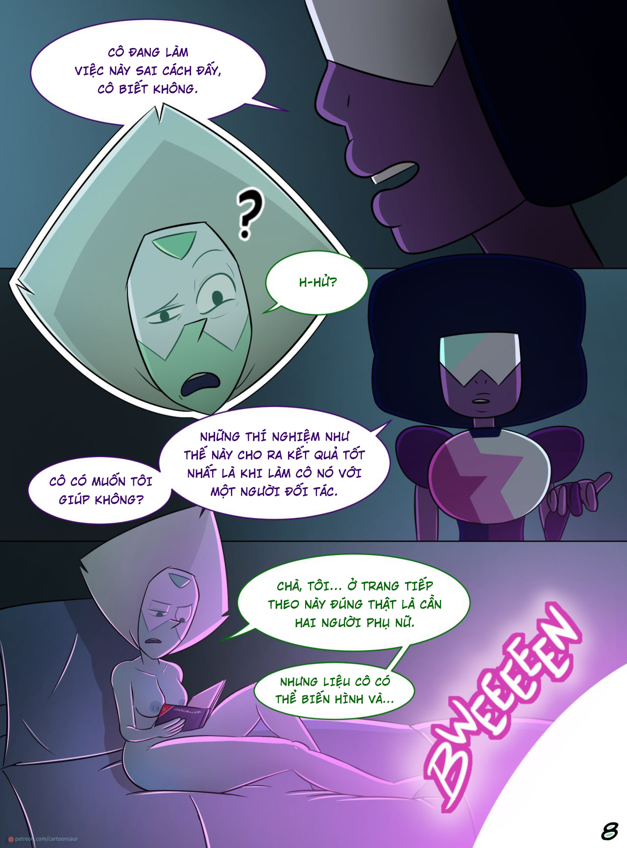 Đọc truyện hentai Thực nghiệm sinh học cùng Peridot - Oneshot bản Futa