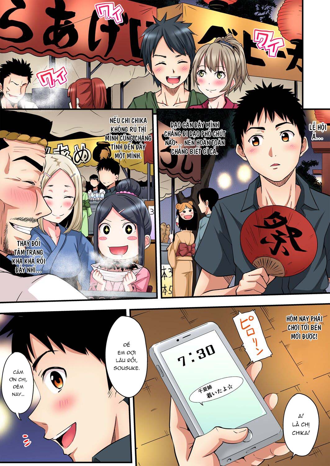 Đọc truyện hentai Bà Mẹ Teen Và Các Tư Thế SEX - Chap 10: Bắn [Pháo Hoa [ Cùng Chị Gái Chika