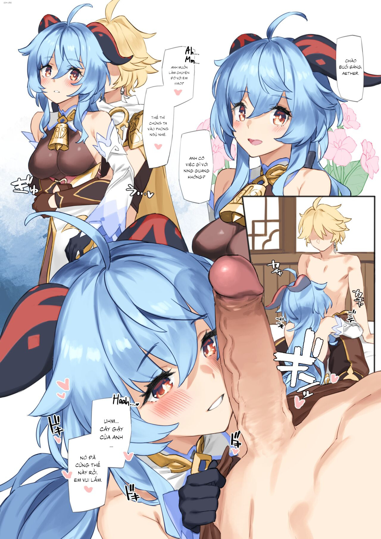 Đọc truyện hentai Kanu-chan ni Amaeru o Manga Fawning on Ganyu - Oneshot (Full màu)