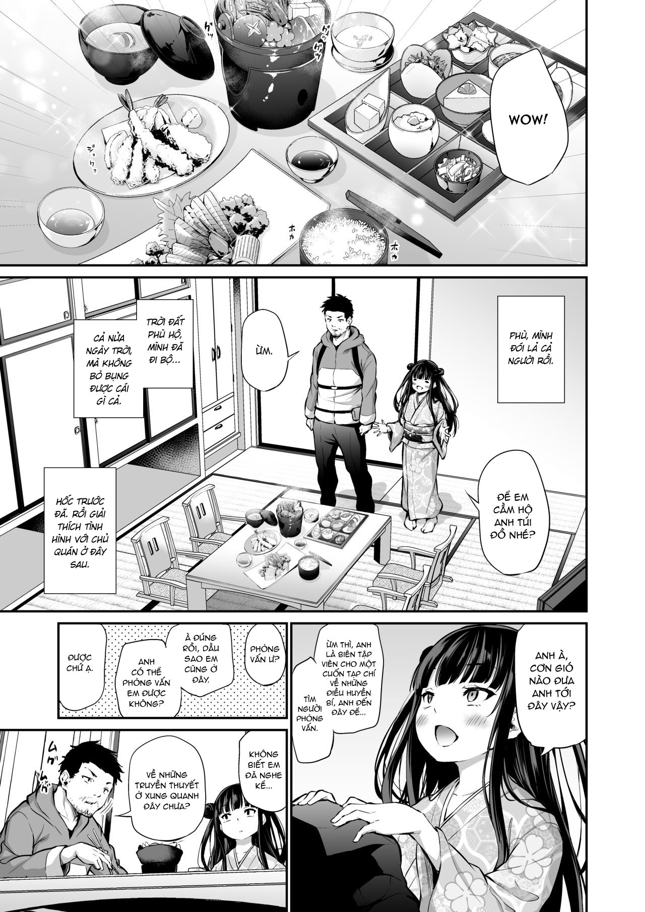 Đọc truyện hentai Mesukko Okami Wakarase Shuzai Kiroku - Oneshot