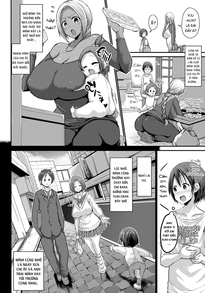 Đọc truyện hentai Ani no Osananajimi Kuro Gyaru Mama to Ototou no Boku - Chap 1