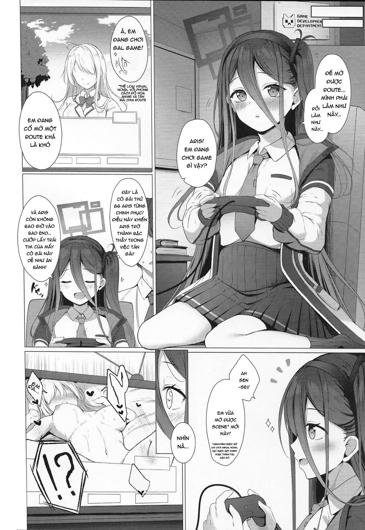 Đọc truyện hentai Aris cũng muốn level-up cơ! + Thầy có muốn sử dụng vé ưu đãi của Yuzu không? - Oneshot (nhưng có 2 bộ khác nhau)