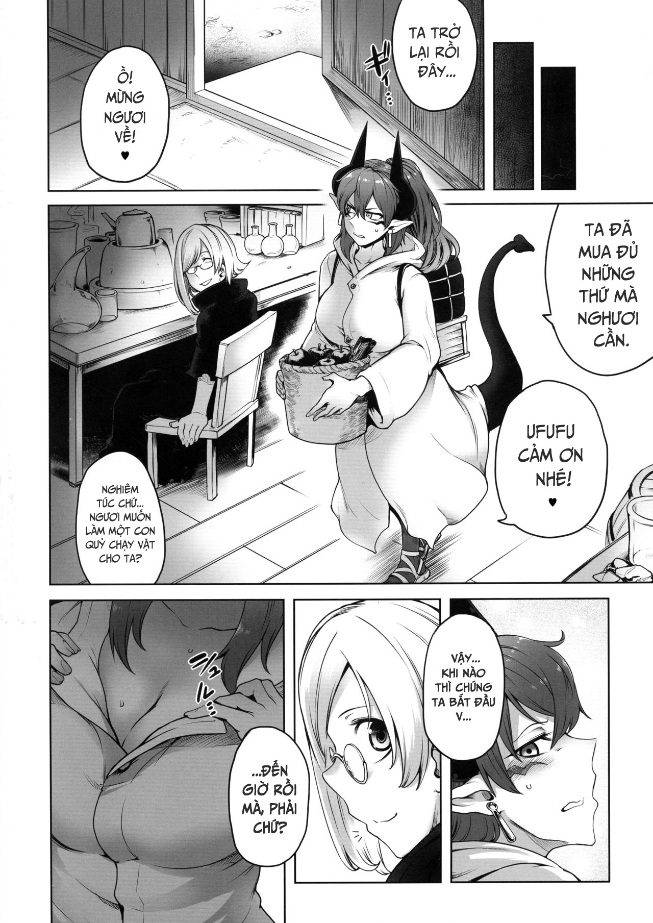 Đọc truyện hentai Futanari Akuma no Shachiku Seikatsu - Oneshot