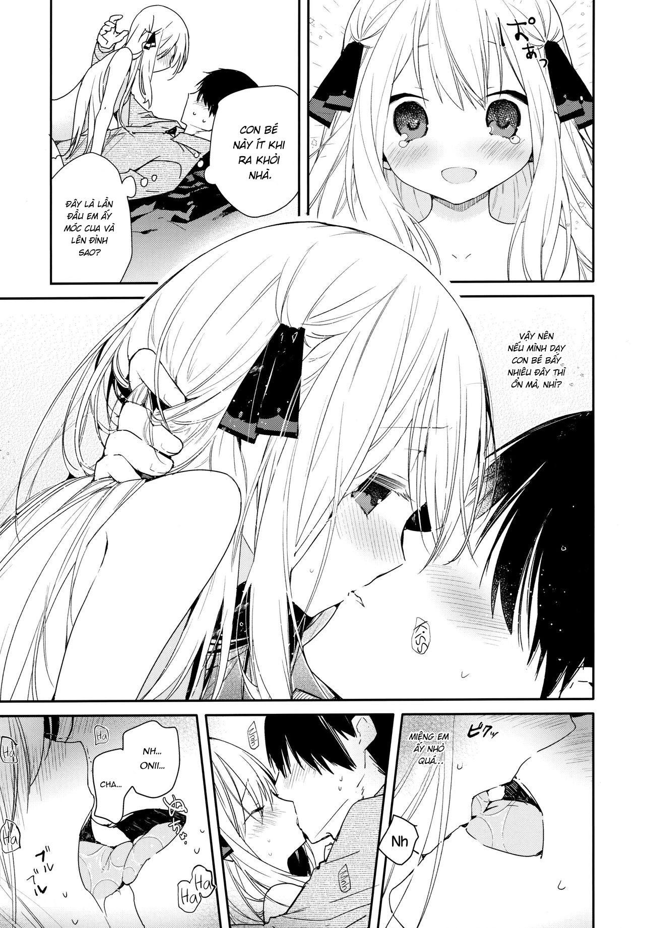 Đọc truyện hentai Tonari No Hakanage Shoujo To Hajimete Ecchi - Oneshot