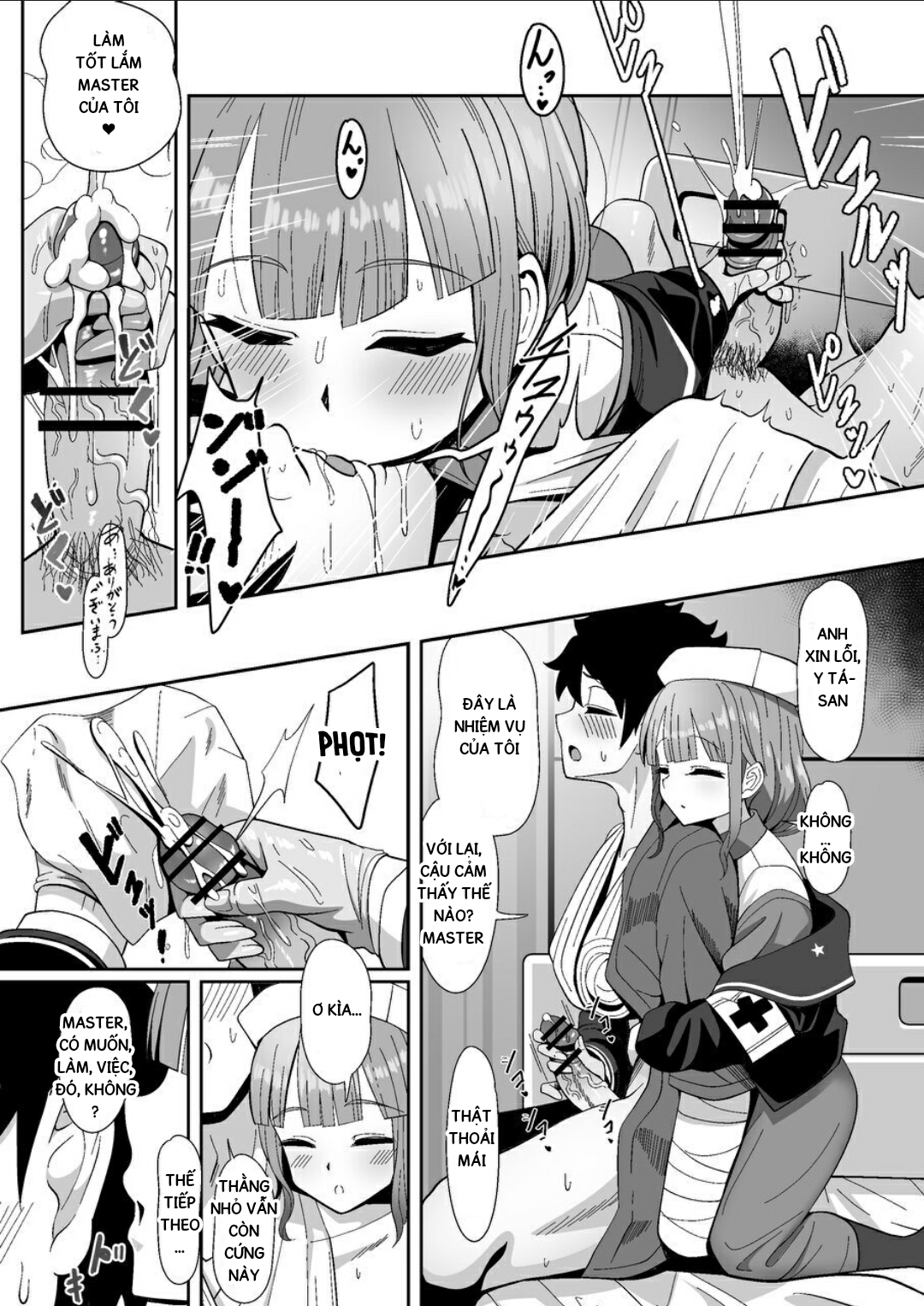 Đọc truyện hentai Jimuteki ni Shori Shite Kureru Nurse-san - Oneshot